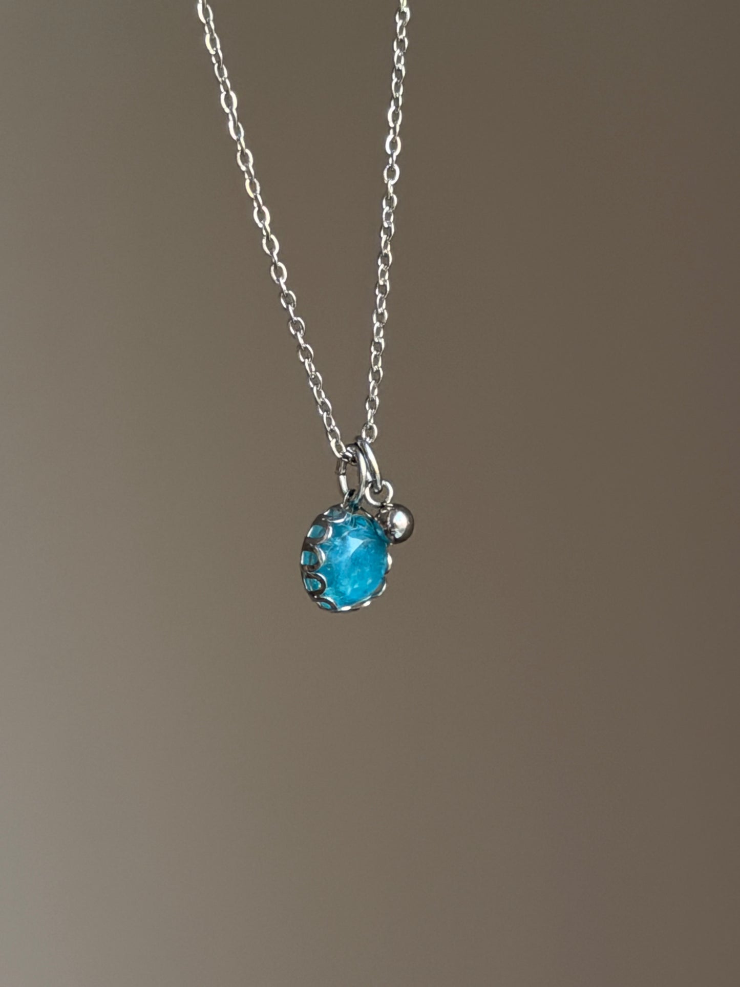 Aquamarine Pendant - March Birthstone