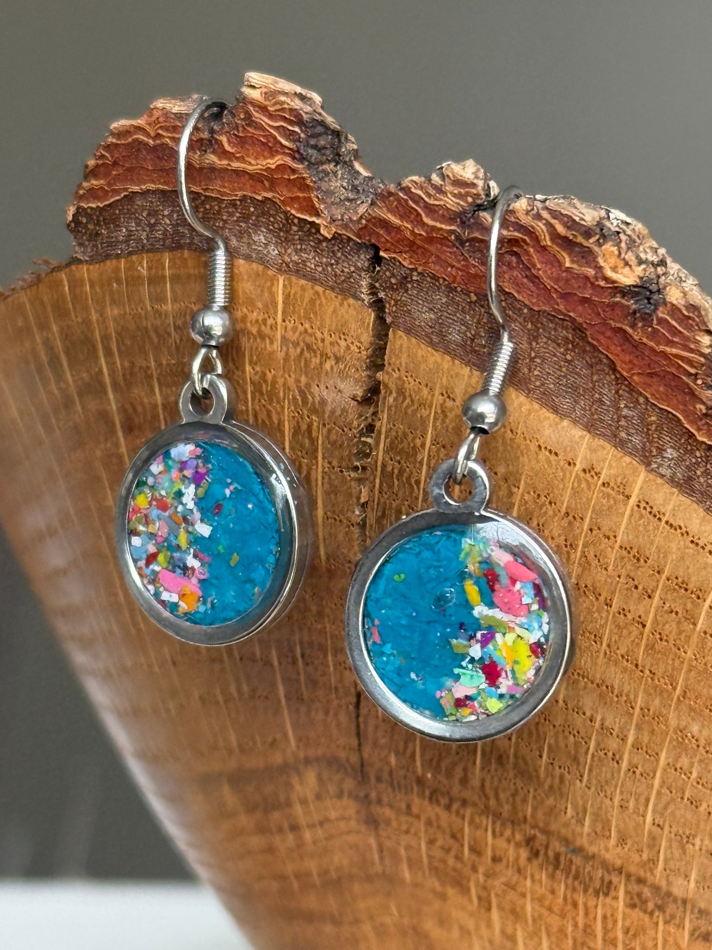 Electric Ocean - Dangling Orbis Earrings