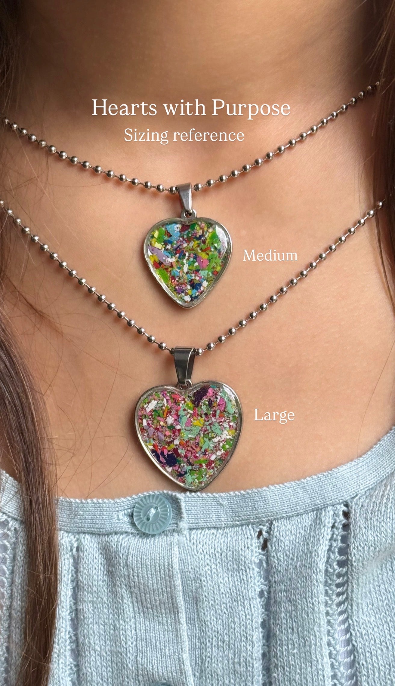 Medium Joy Heart Pendant (Ruby)