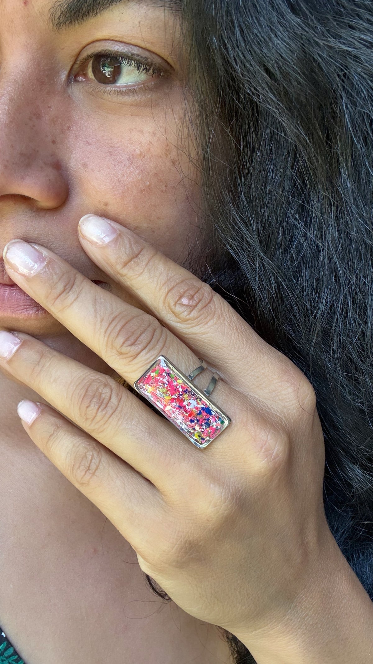 Rebel Pink Statement Ring