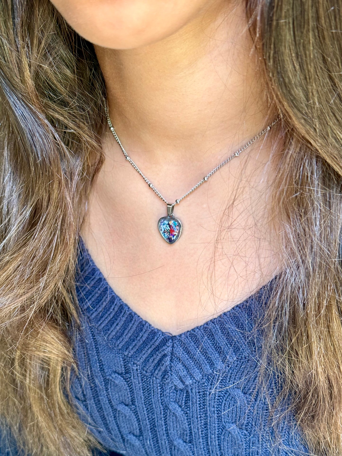 Borbujas Heart Necklace