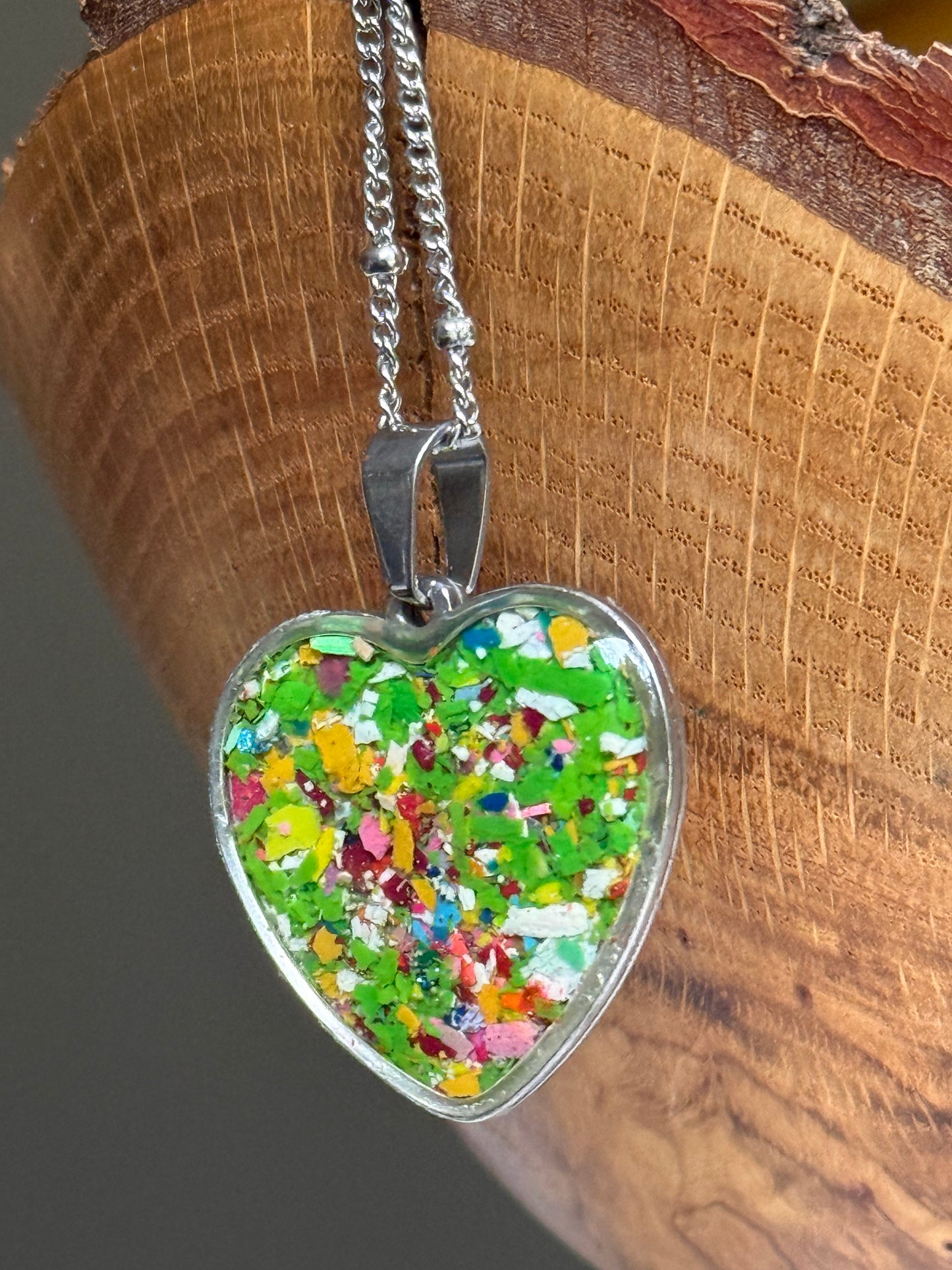 Large Heart Pendant (Lucky Girl)