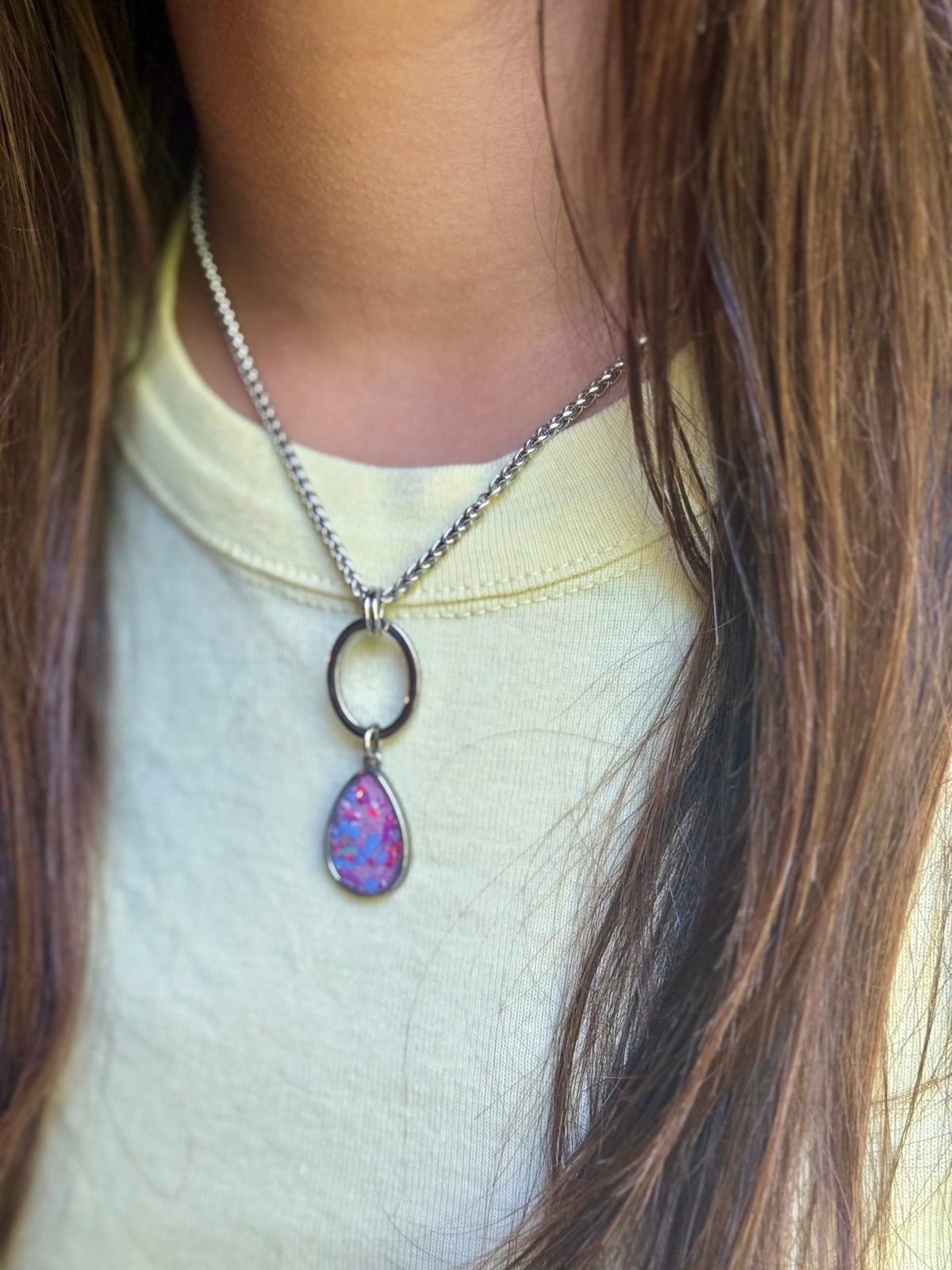Carmen Necklace (Pinks Lilacs)