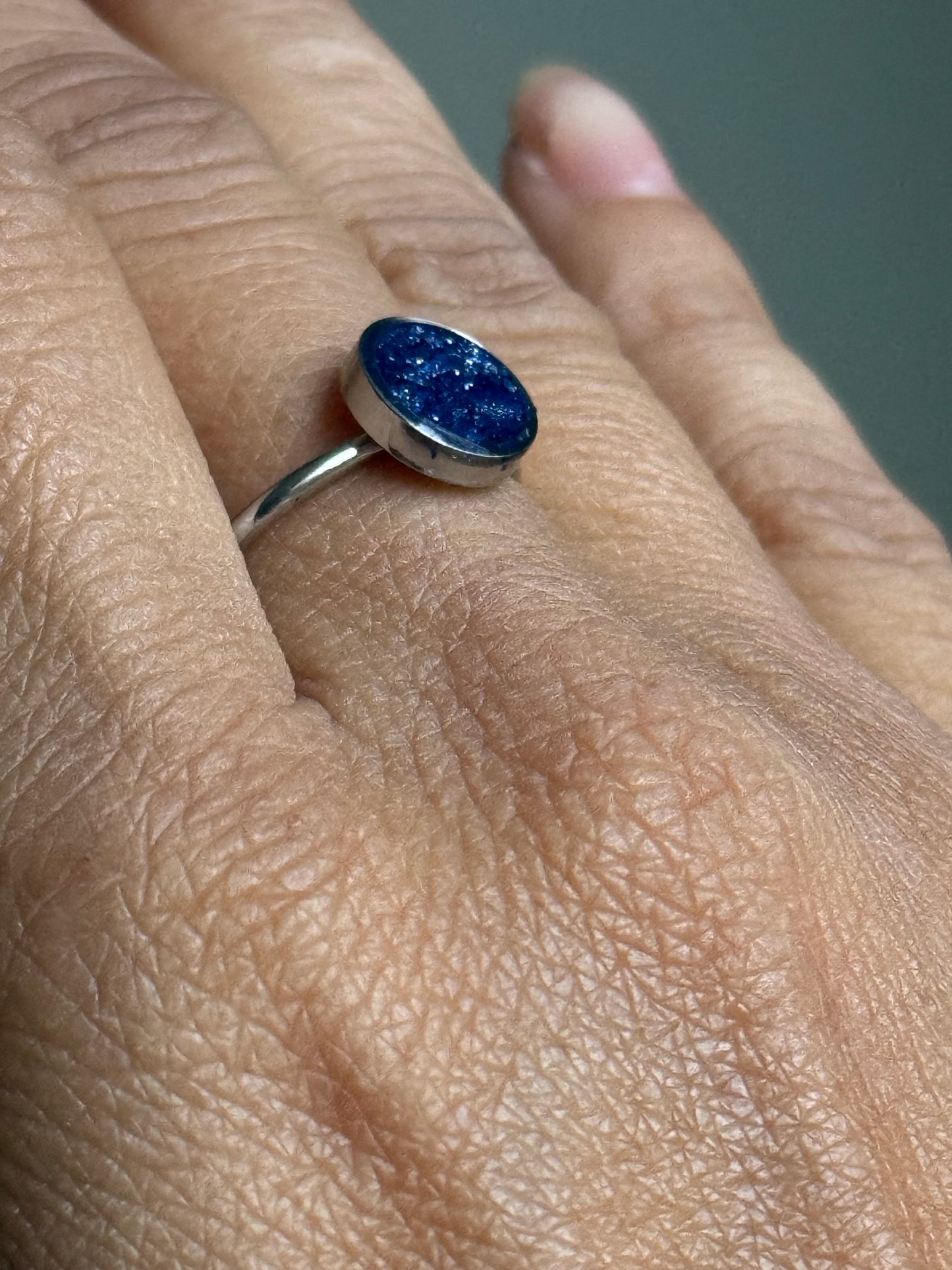 Bague empilable Metallic Midnight