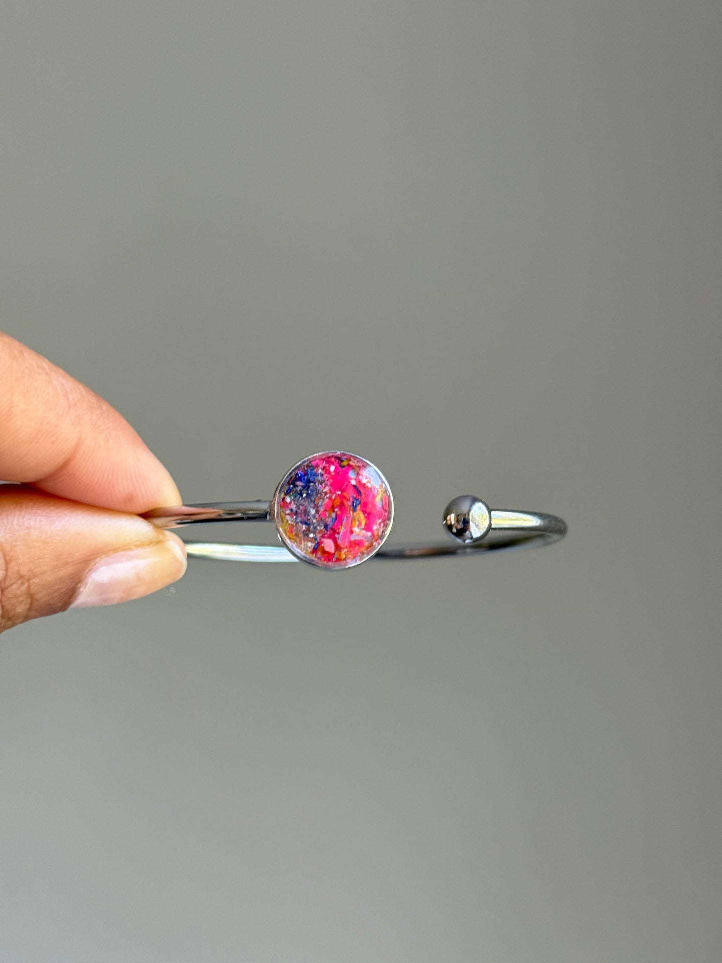 Hot Pink - Flexible, Single Cuff Bracelet