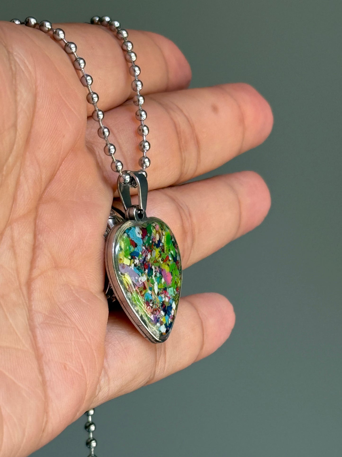Multicolor Hope Heart Pendant (Medium)