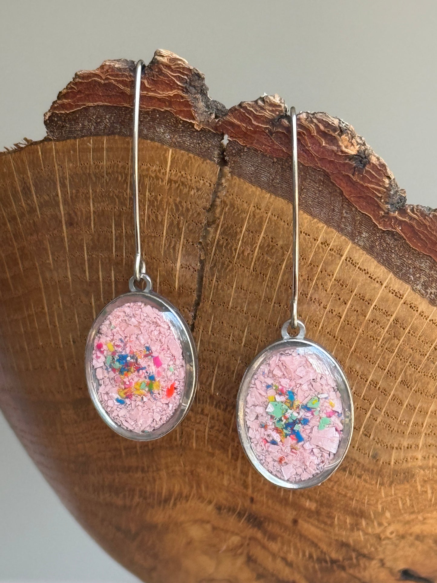 Prisma Drop Earrings (Polished Pink)