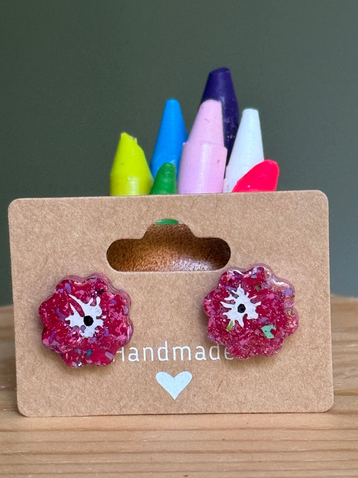 Crayon Blooms (Magenta)