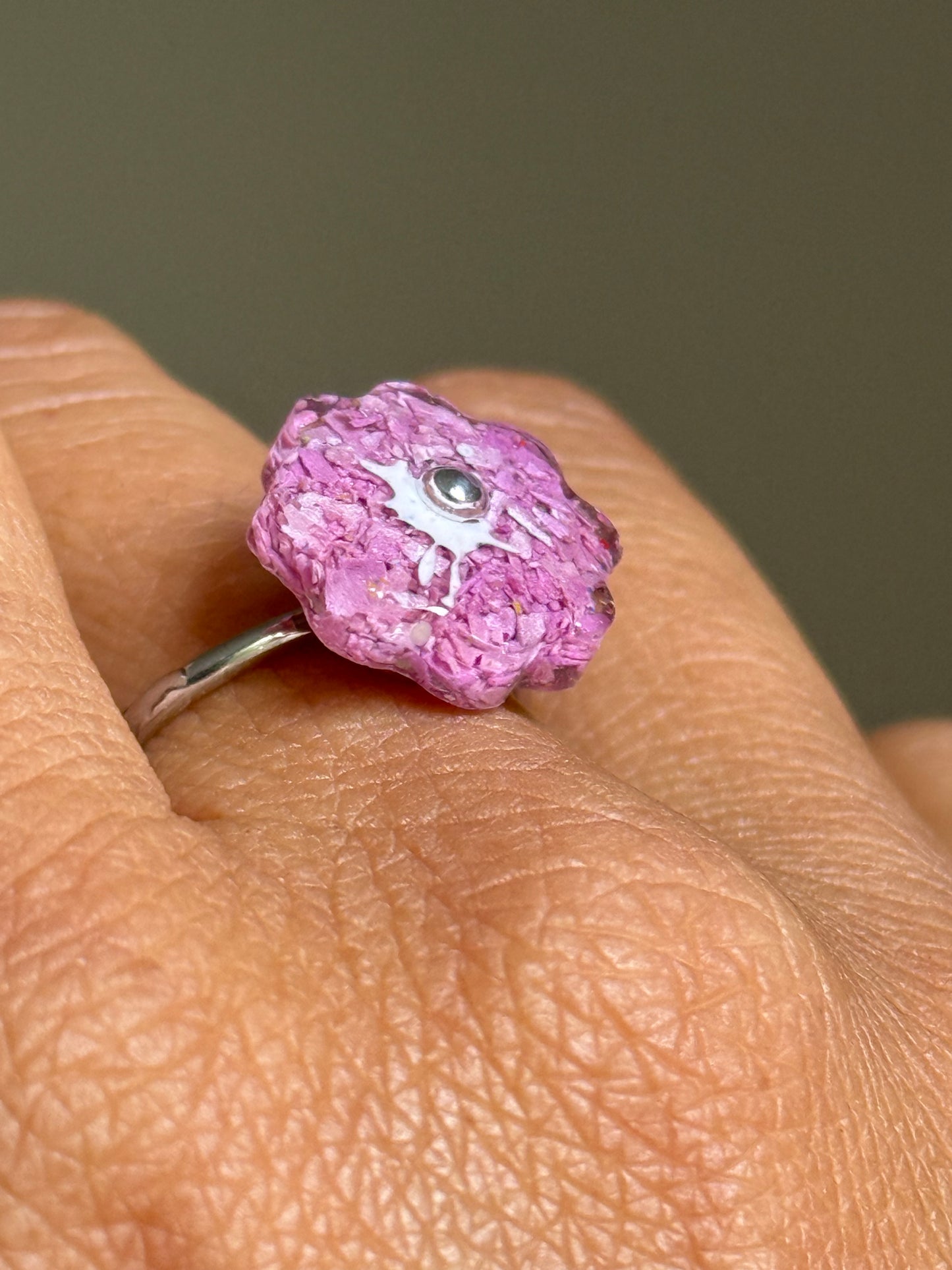 Crayon Blooms Ring (Lilac)