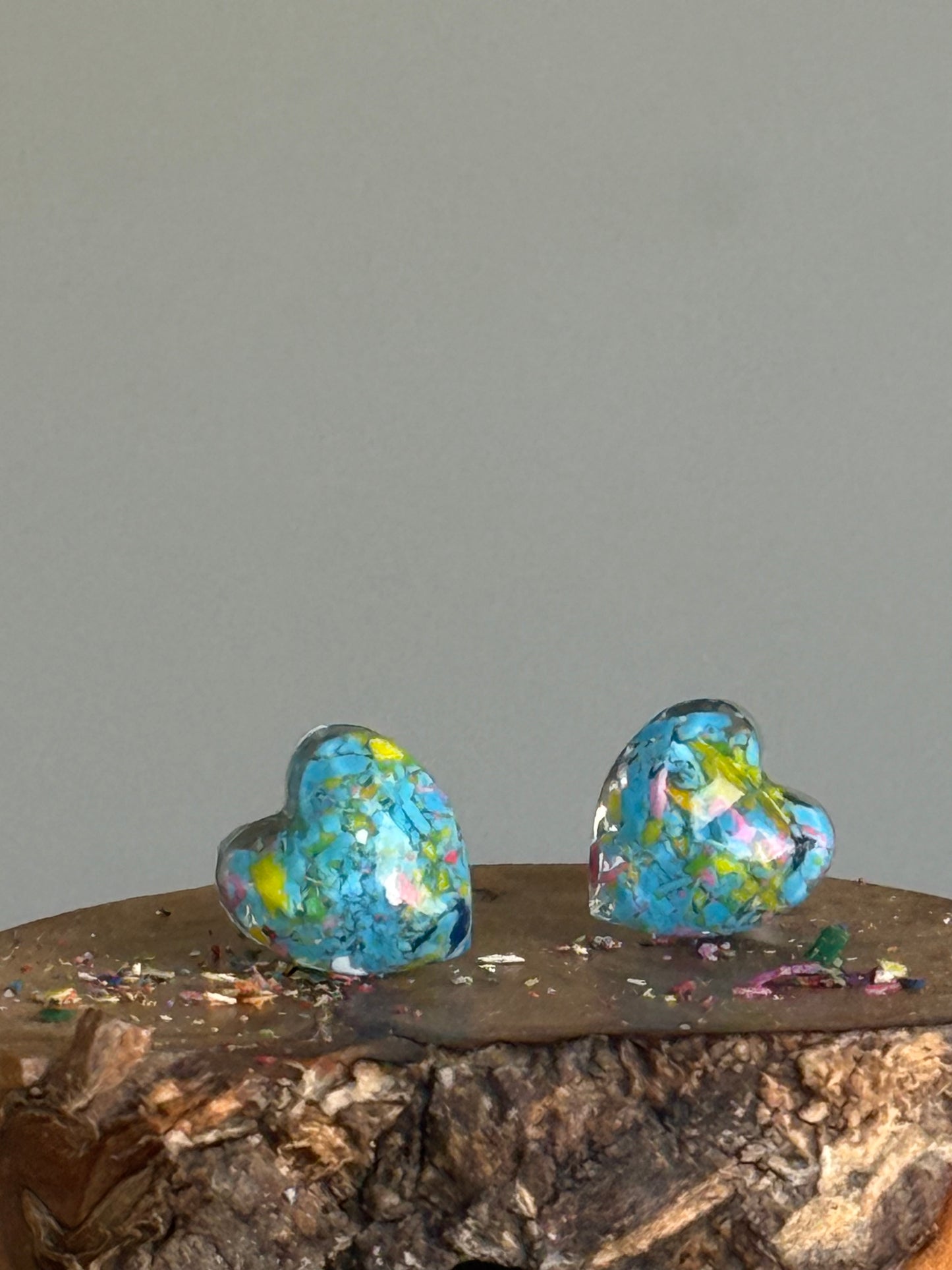 Small Heart Studs (Bright Energy)