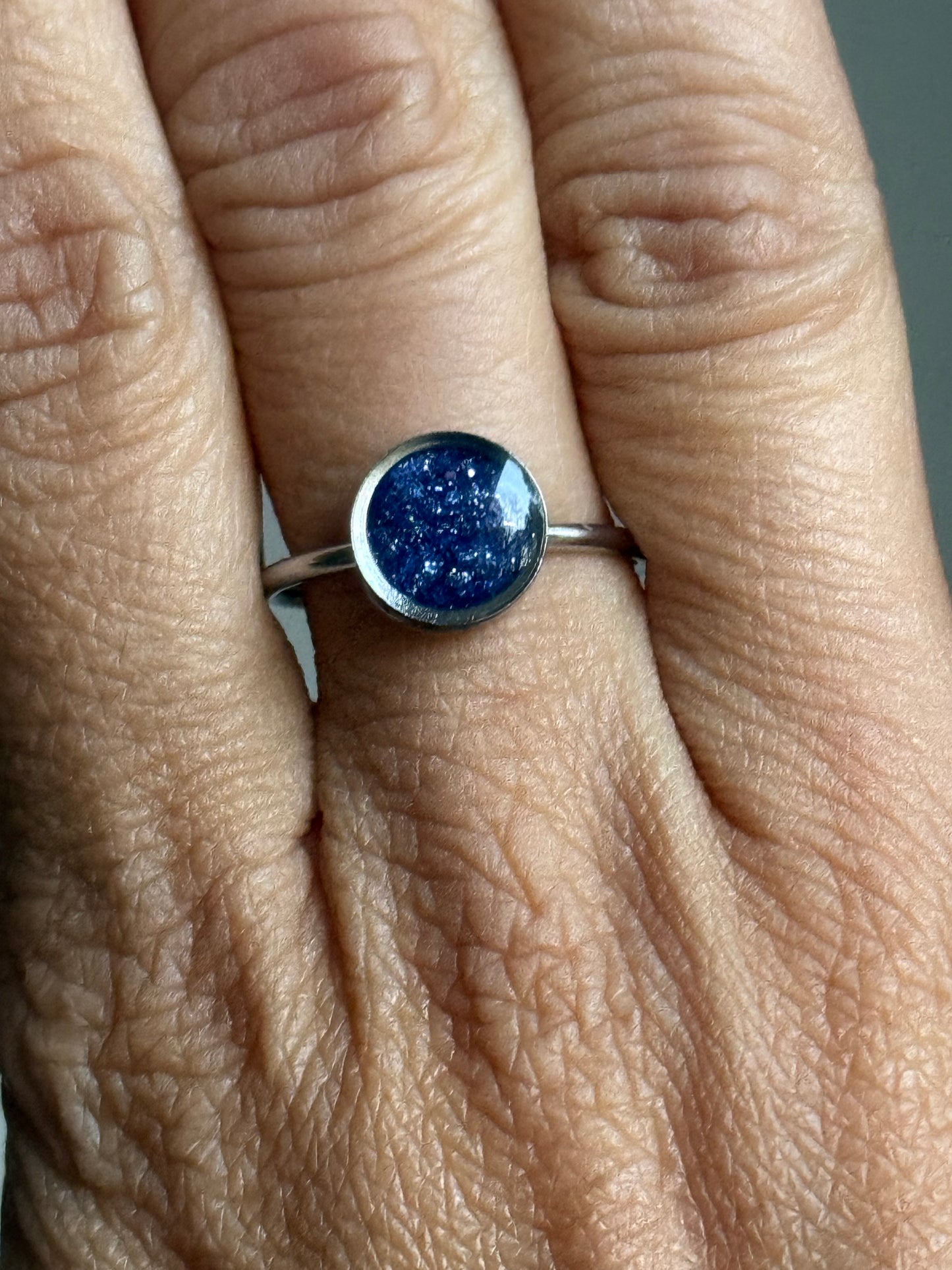 Bague empilable Metallic Midnight