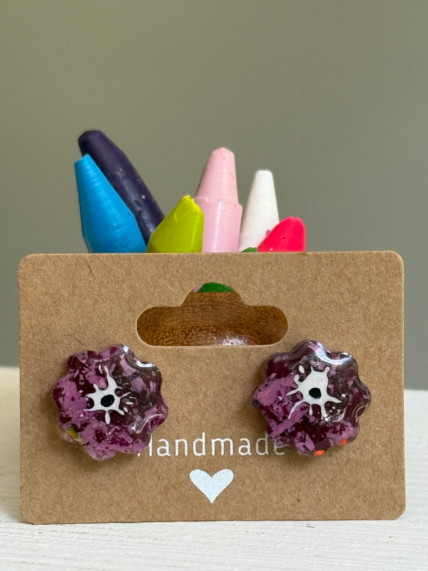 Crayon Blooms (Dark Purple)