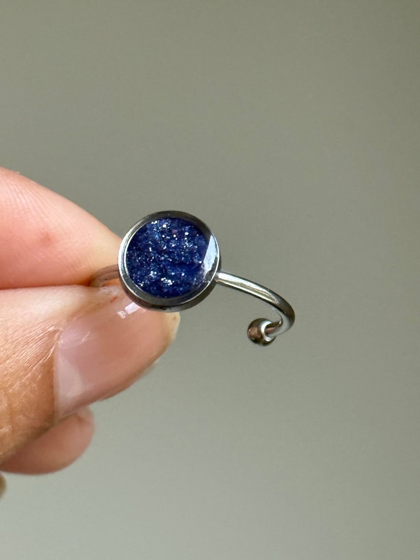 Bague empilable Metallic Midnight