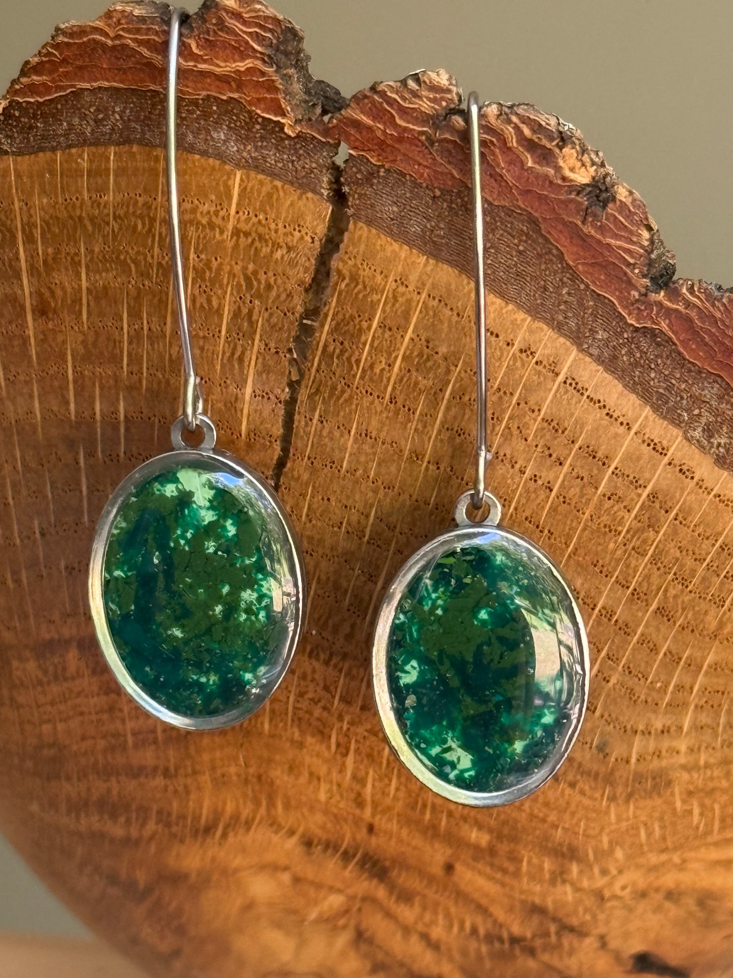Green Haze Prisma Earrings