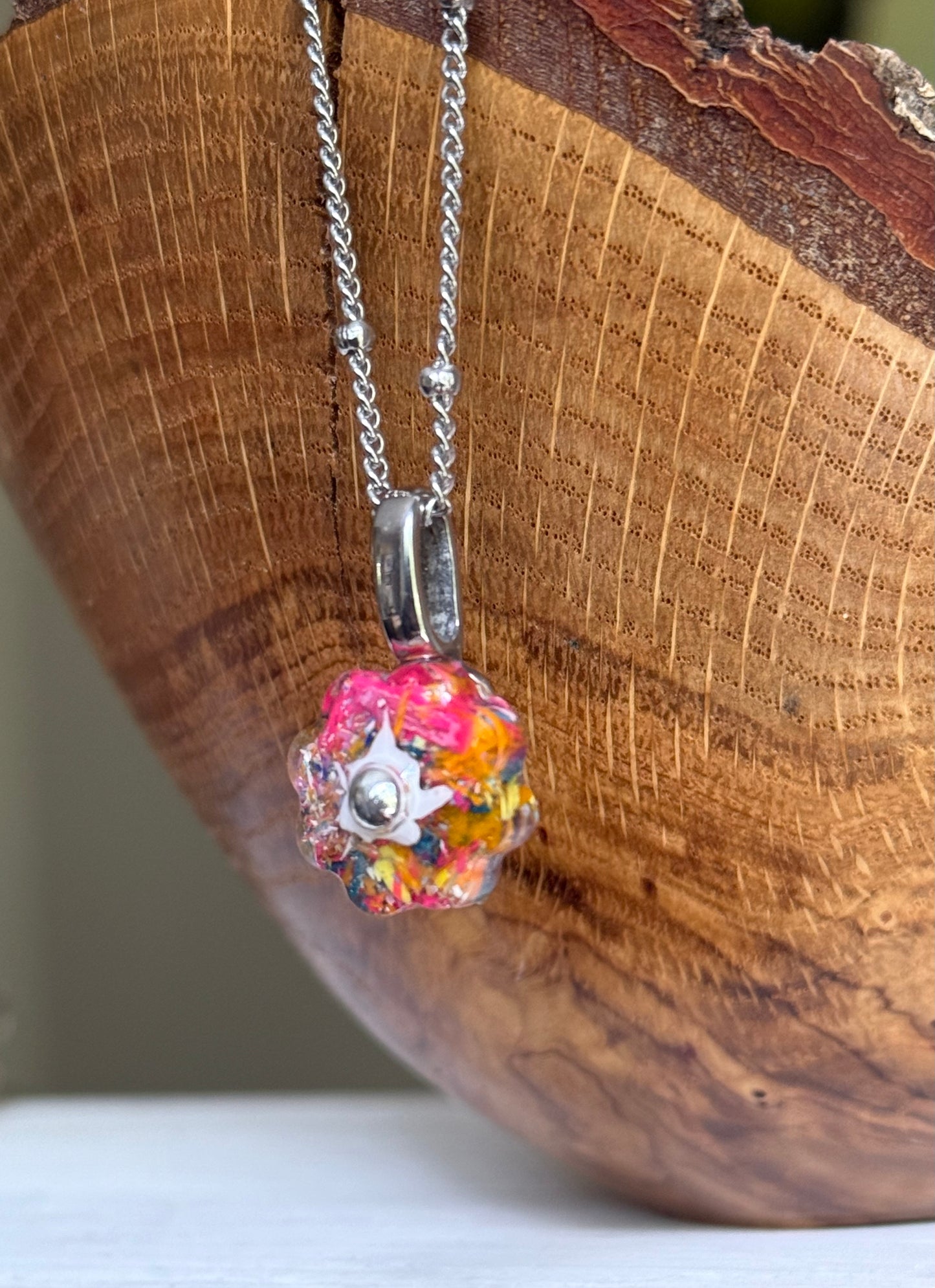 Crayon Bloom Pendant (Colorful)