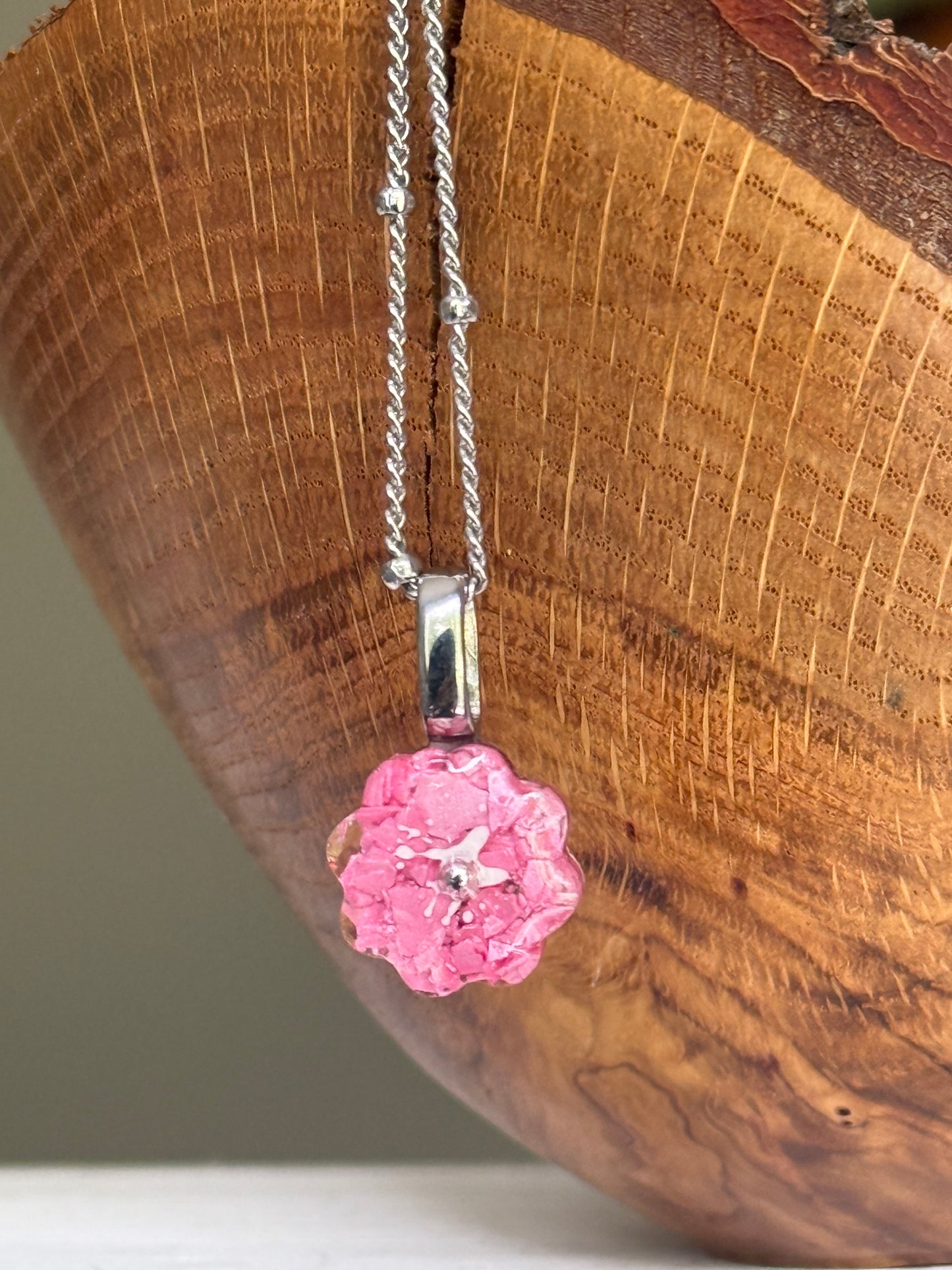 Crayon Bloom Pendant (Perfectly Pink)