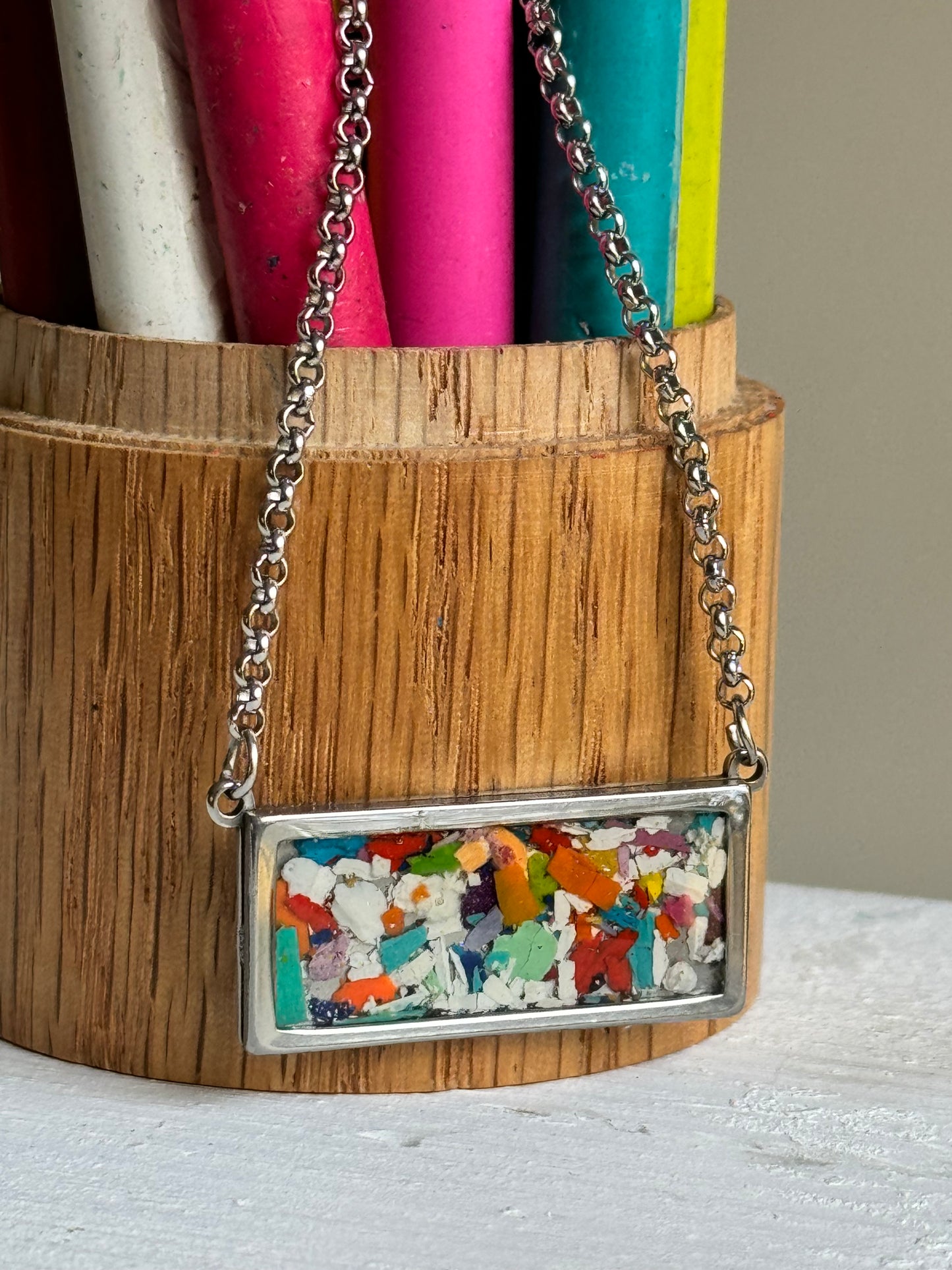 Multicolored Bar Necklace (Sml)