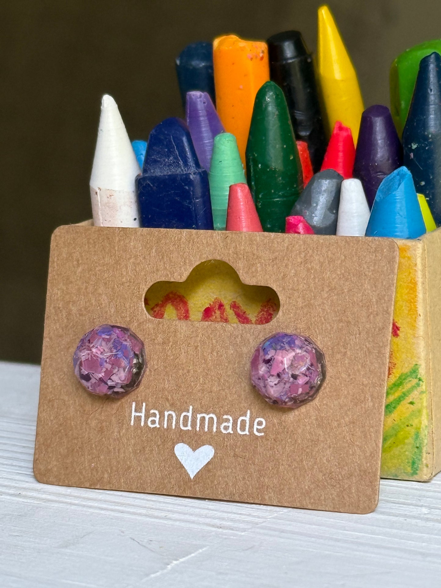 Small round Studs (purples)