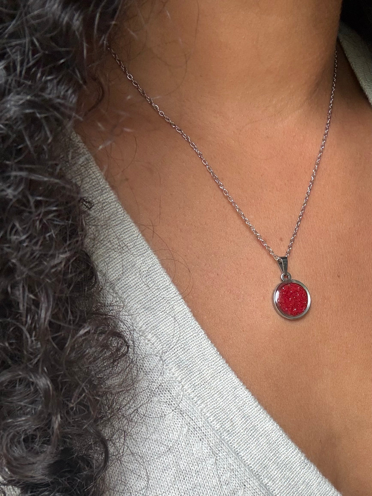 Ruby Round Pendant
