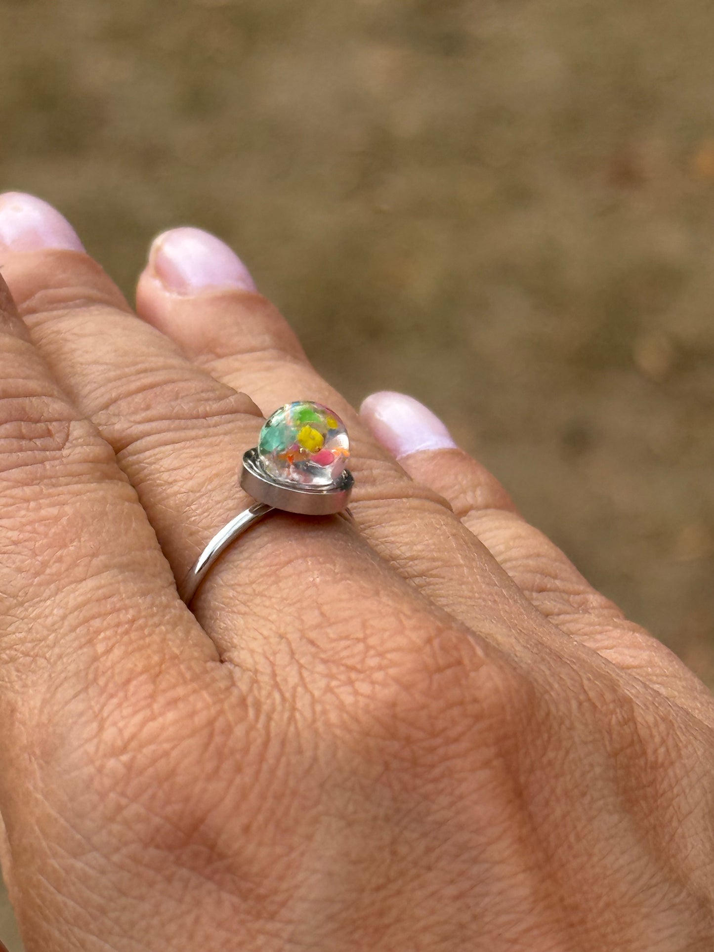 Small Crayon Globe Ring (5)