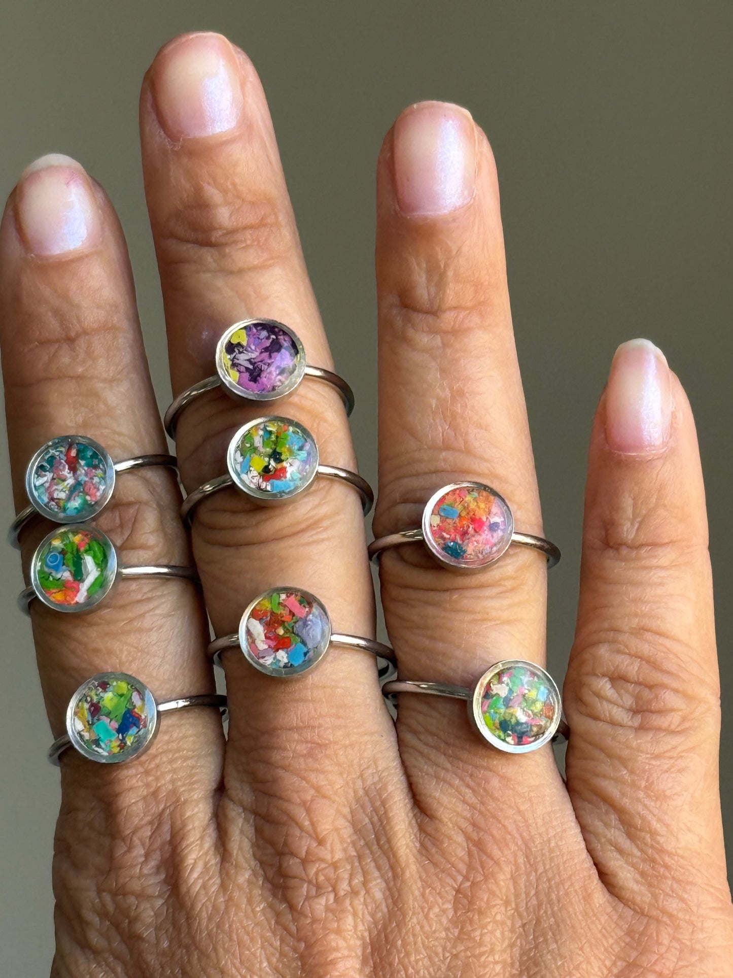 Small Stacking Ring (Lavender Glow)