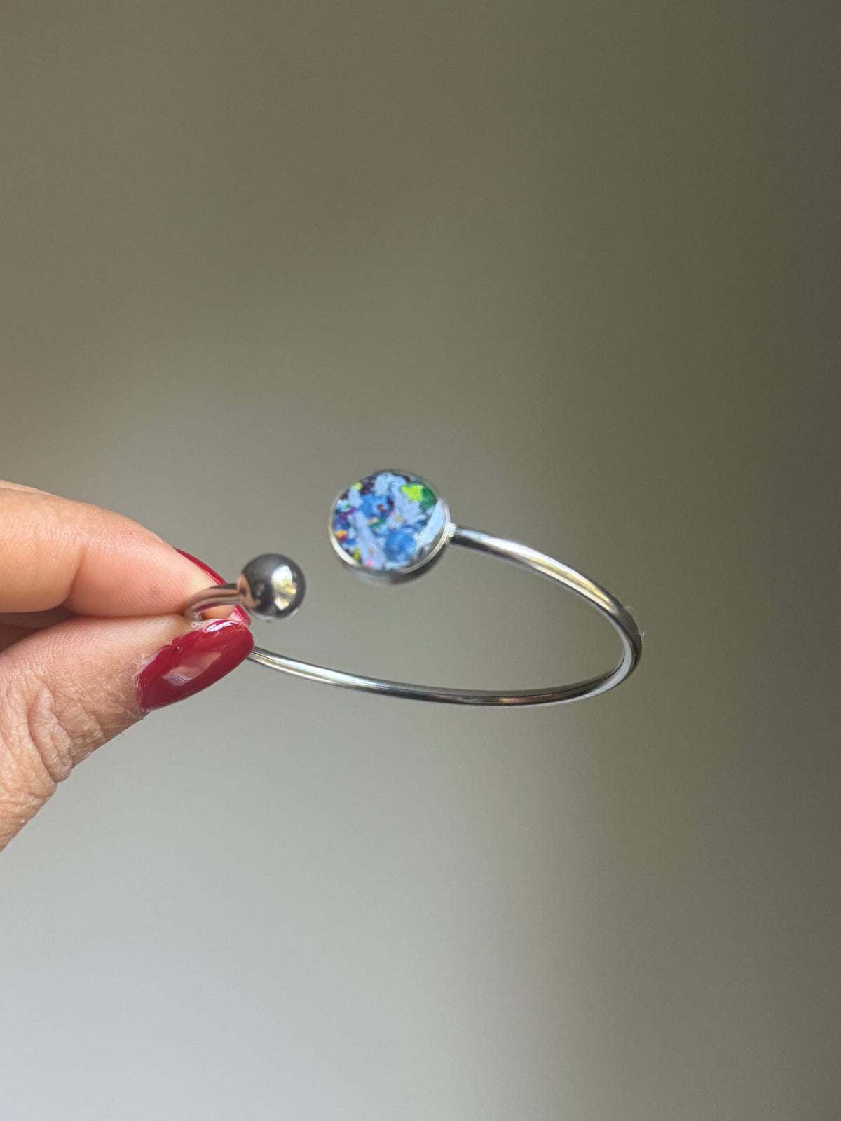 Blue Fushion (Flexible, Single Cuff Bracelet)