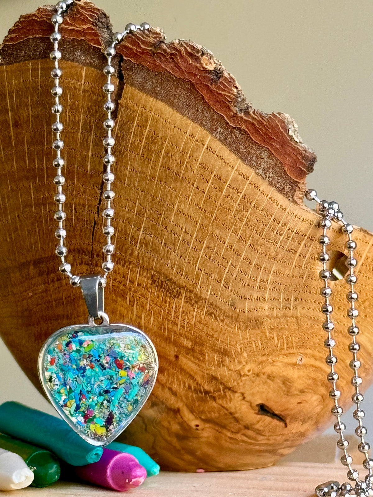 Into the Blue Heart Pendant