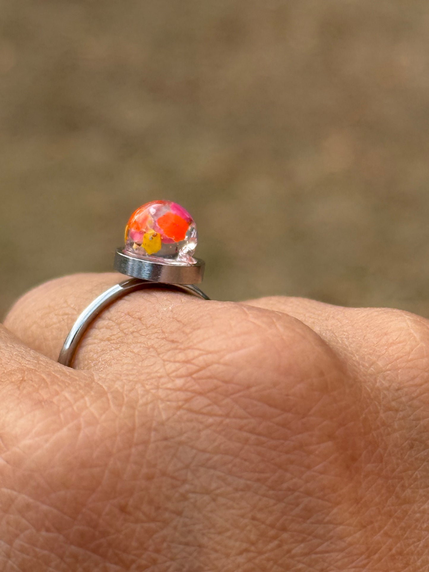 Small Crayon Globe Ring (2)