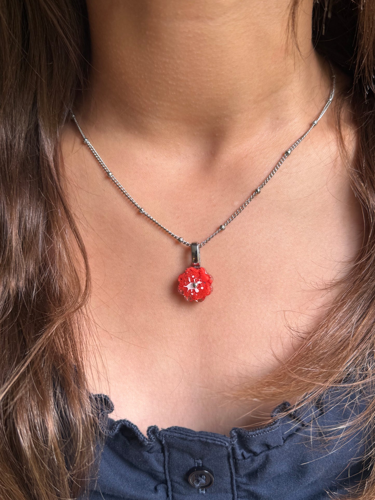 Crayon Bloom Pendant (Melon)