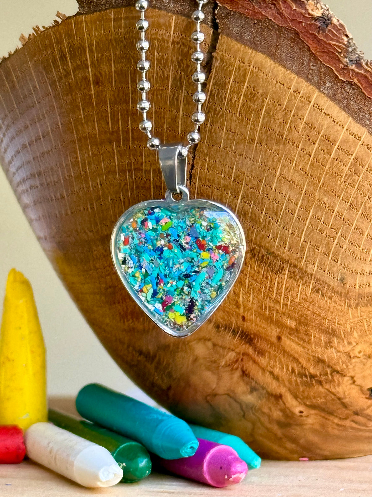 Into the Blue Heart Pendant