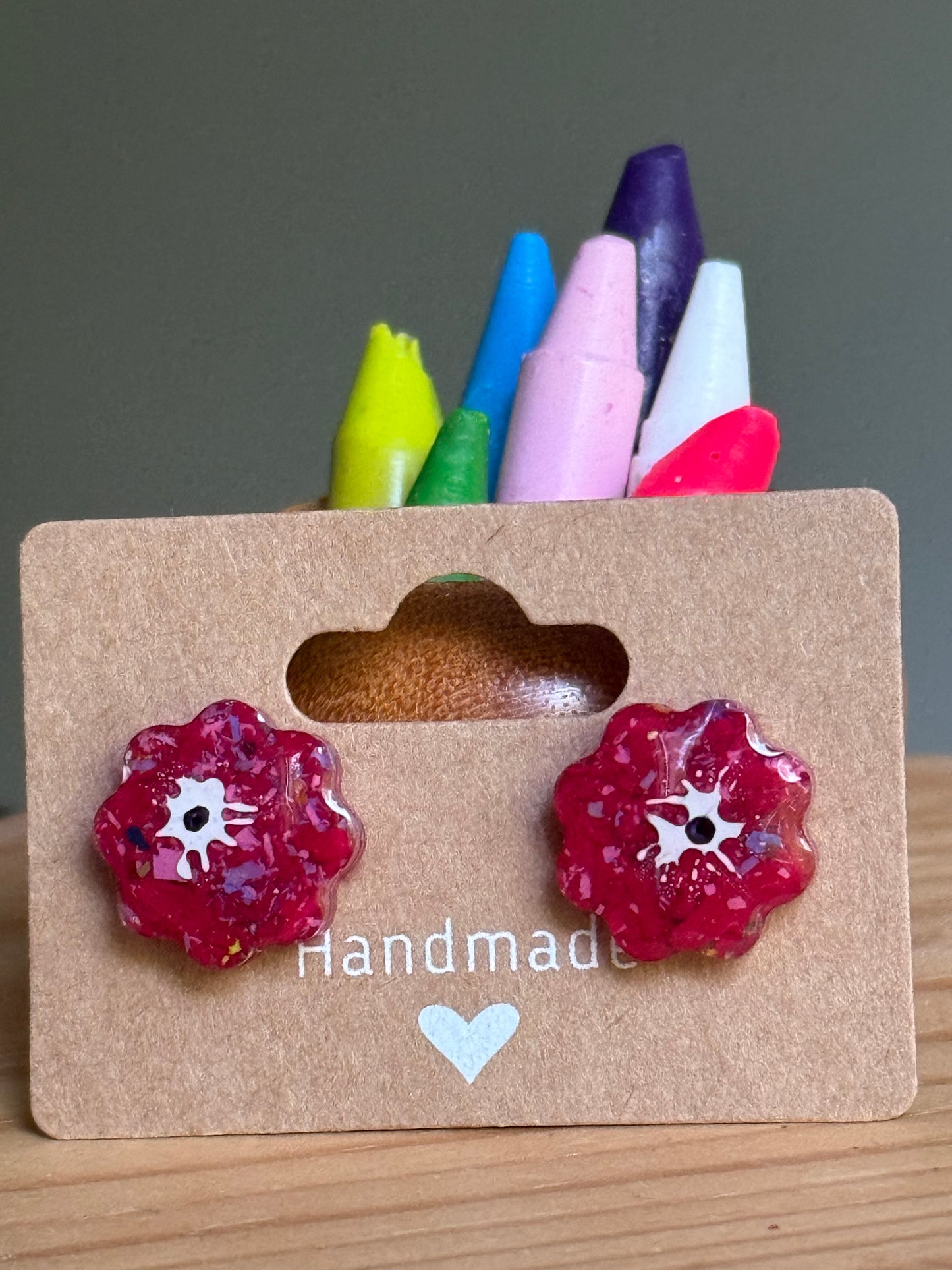 Crayon Blooms (Magenta)