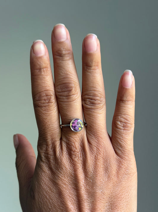 Small Crayon Stacking Ring (Purples)
