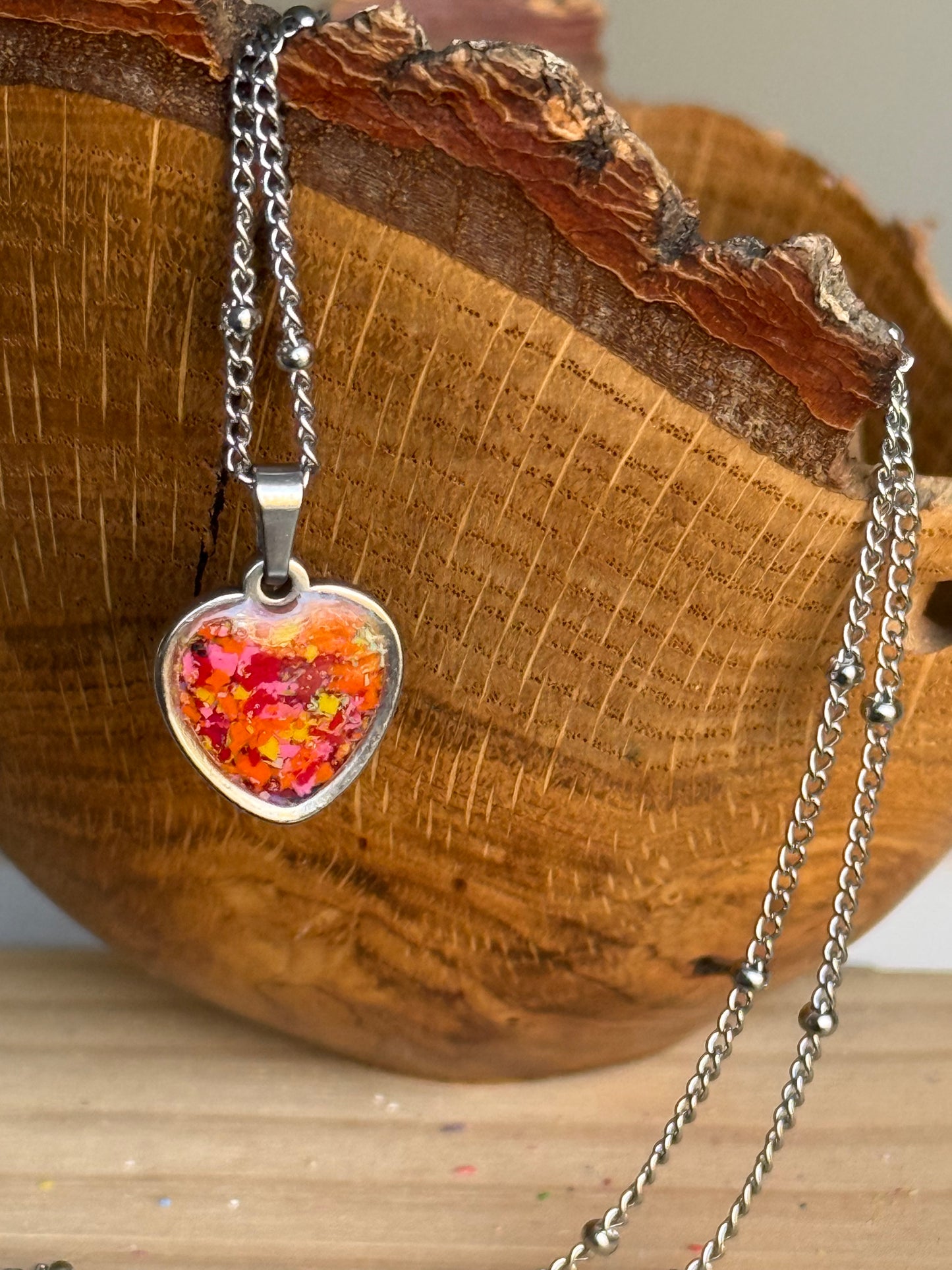 Sarai Heart Pendant (Corales)