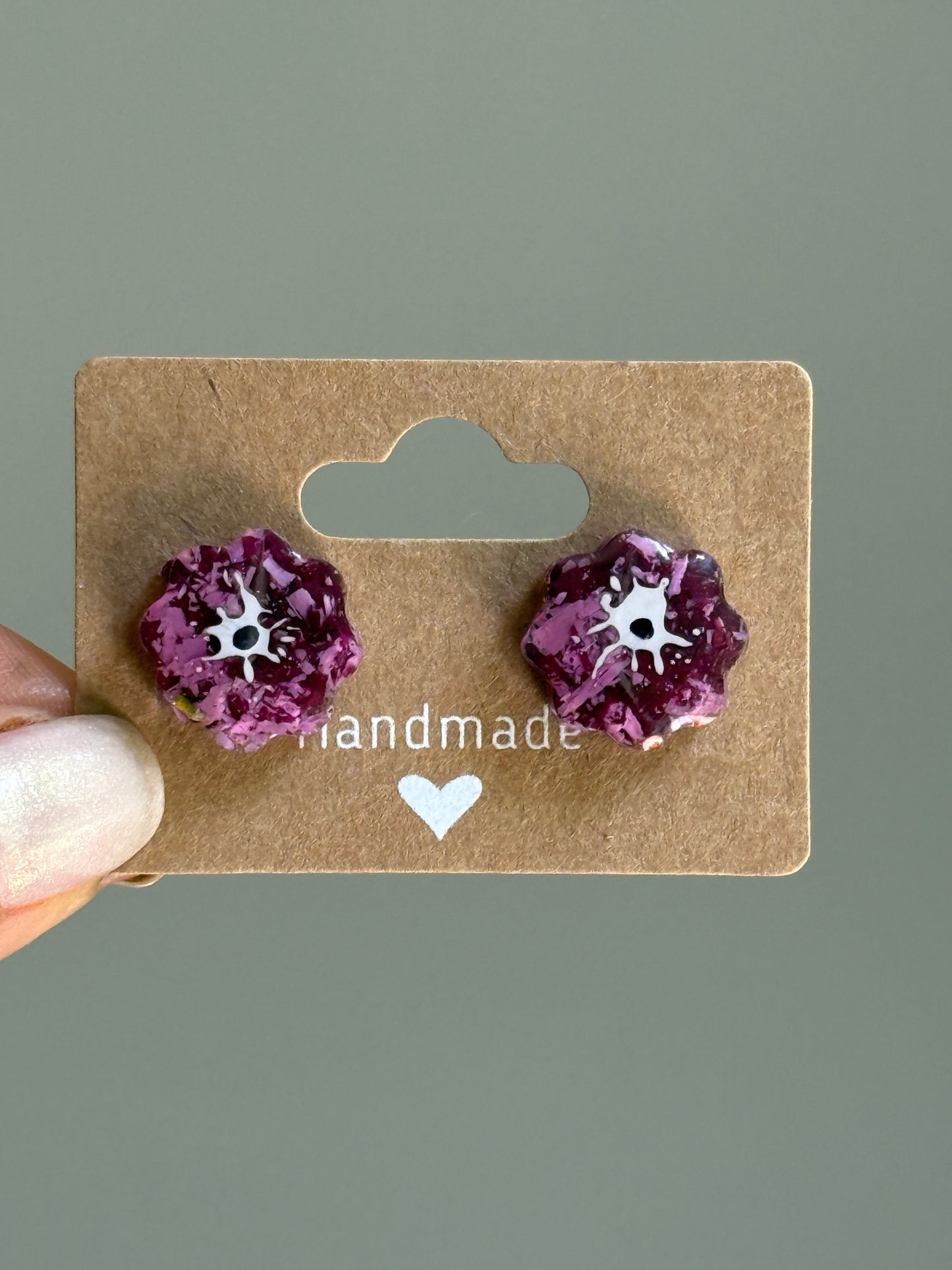 Crayon Blooms (Dark Purple)
