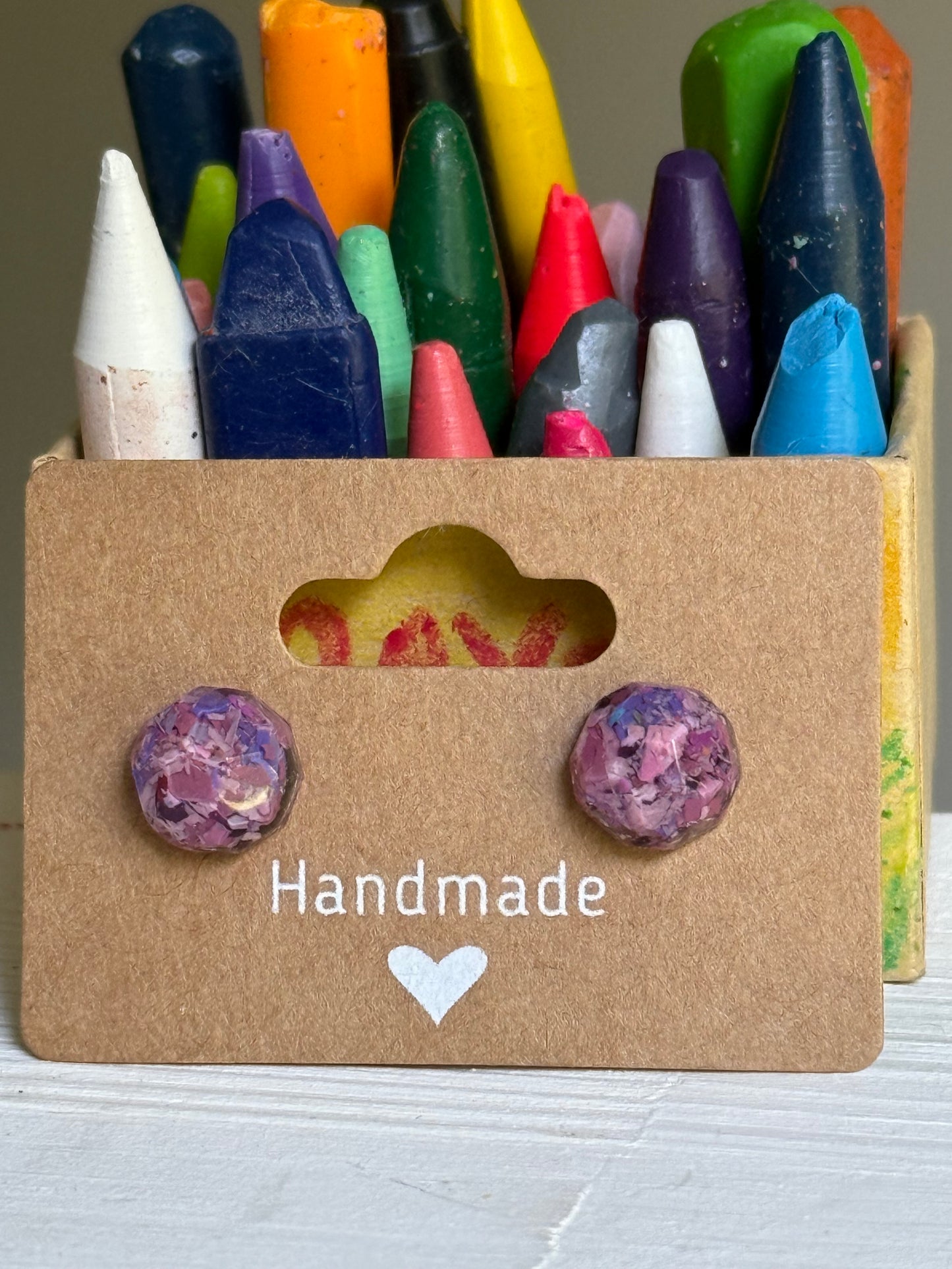 Small round Studs (purples)