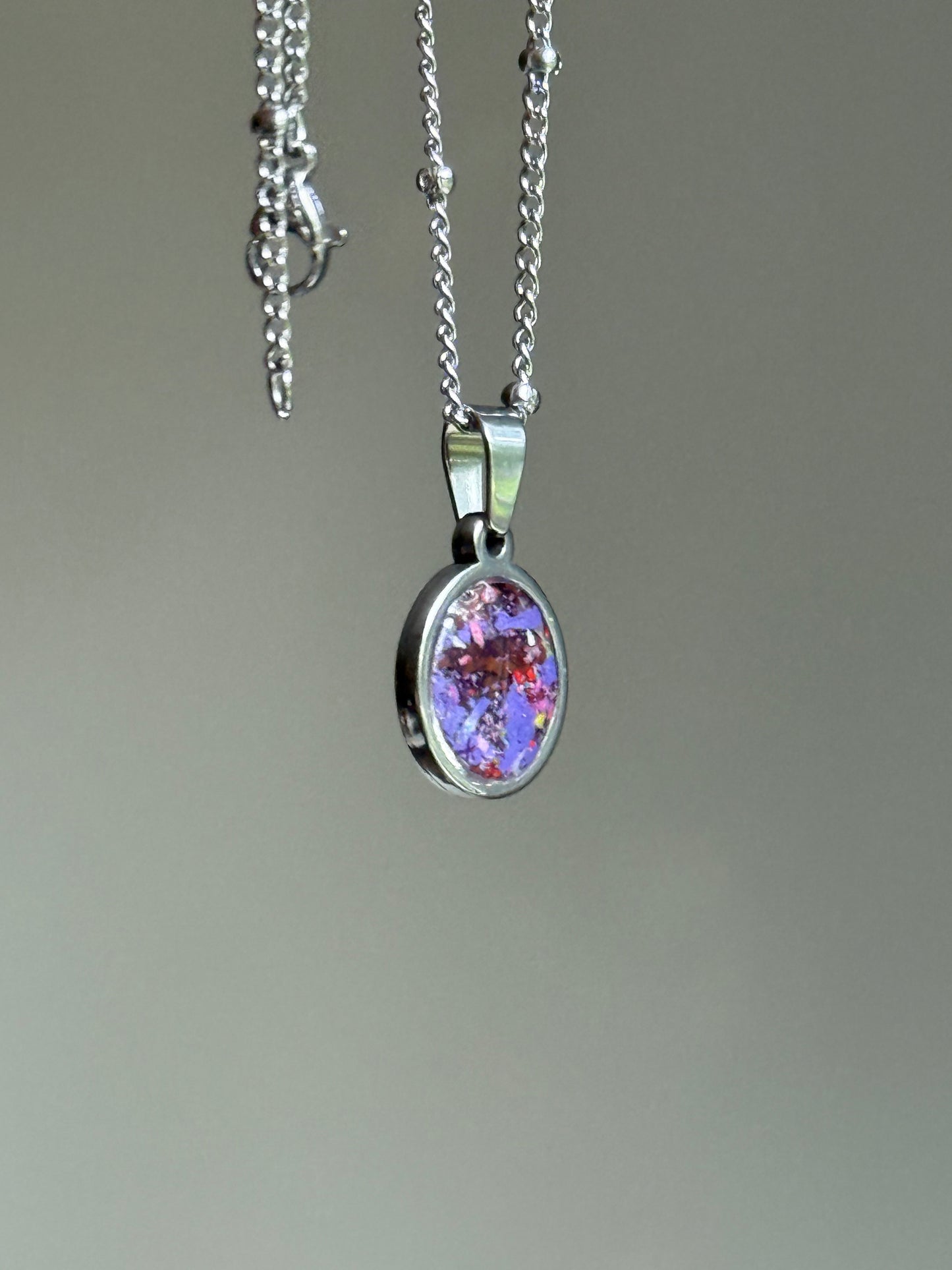Small Orbis Crayon Pendant (Purples)