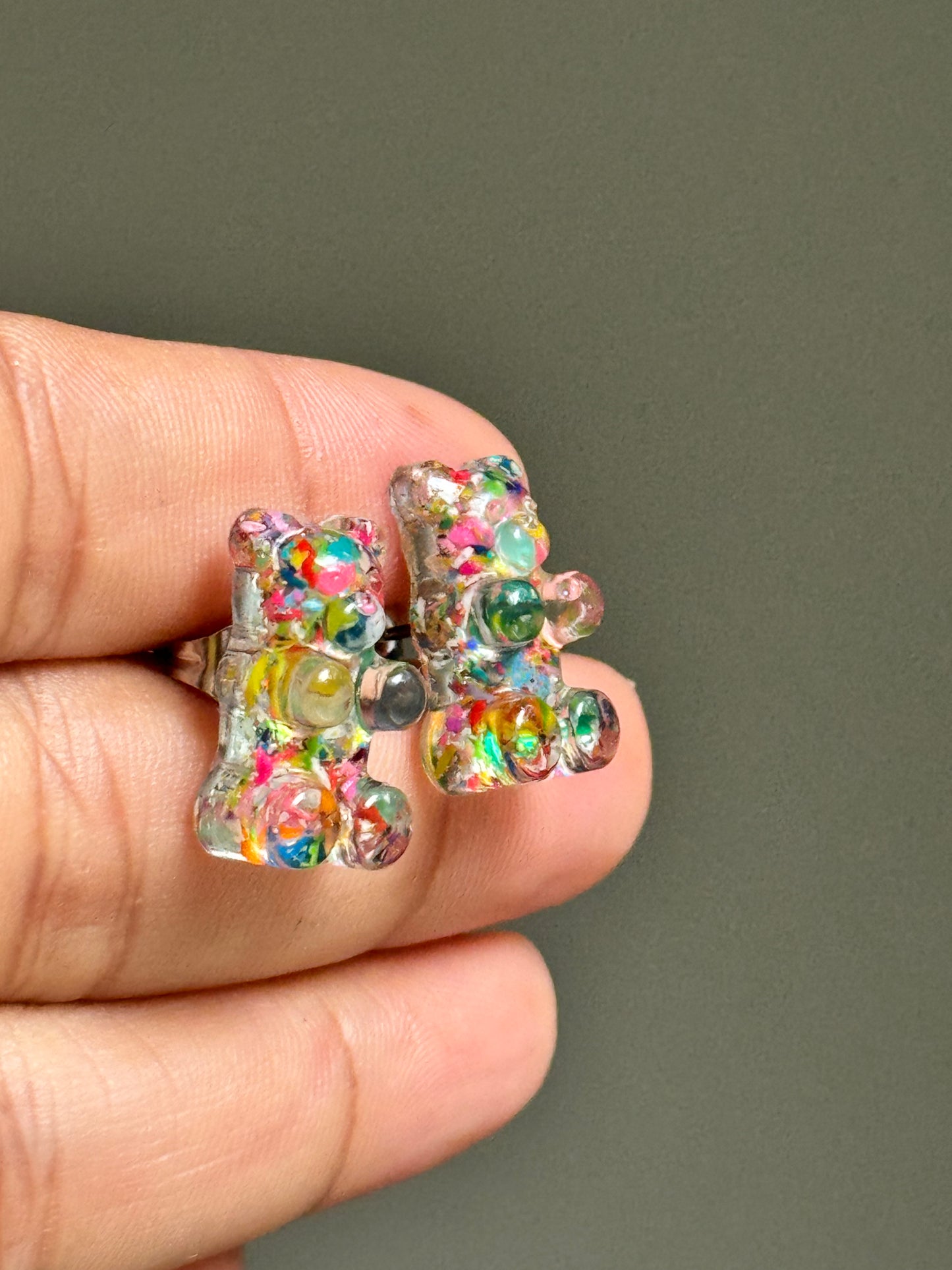 Osos de crayón con forma de tachuela (multicolor)