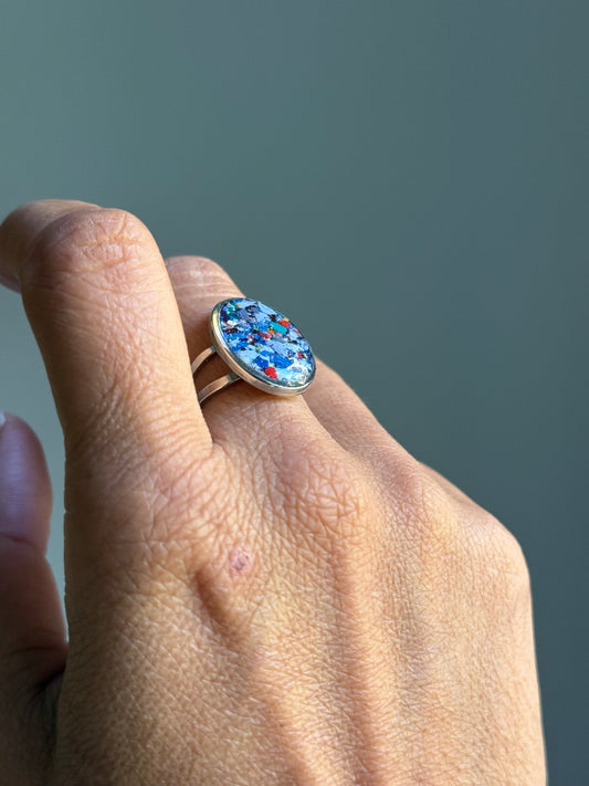 Princess Blue - Oval Ring