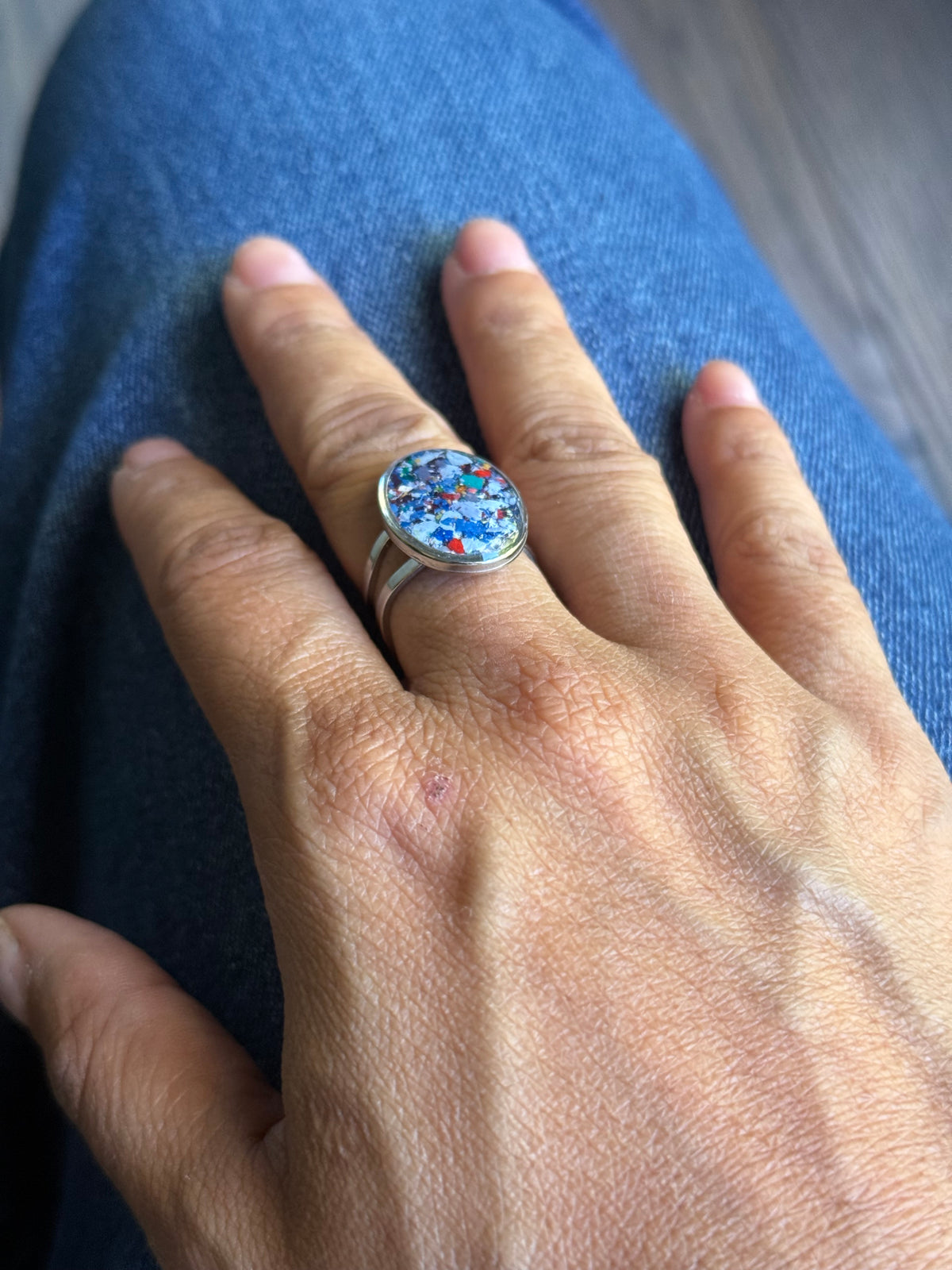 Princess Blue - Oval Ring
