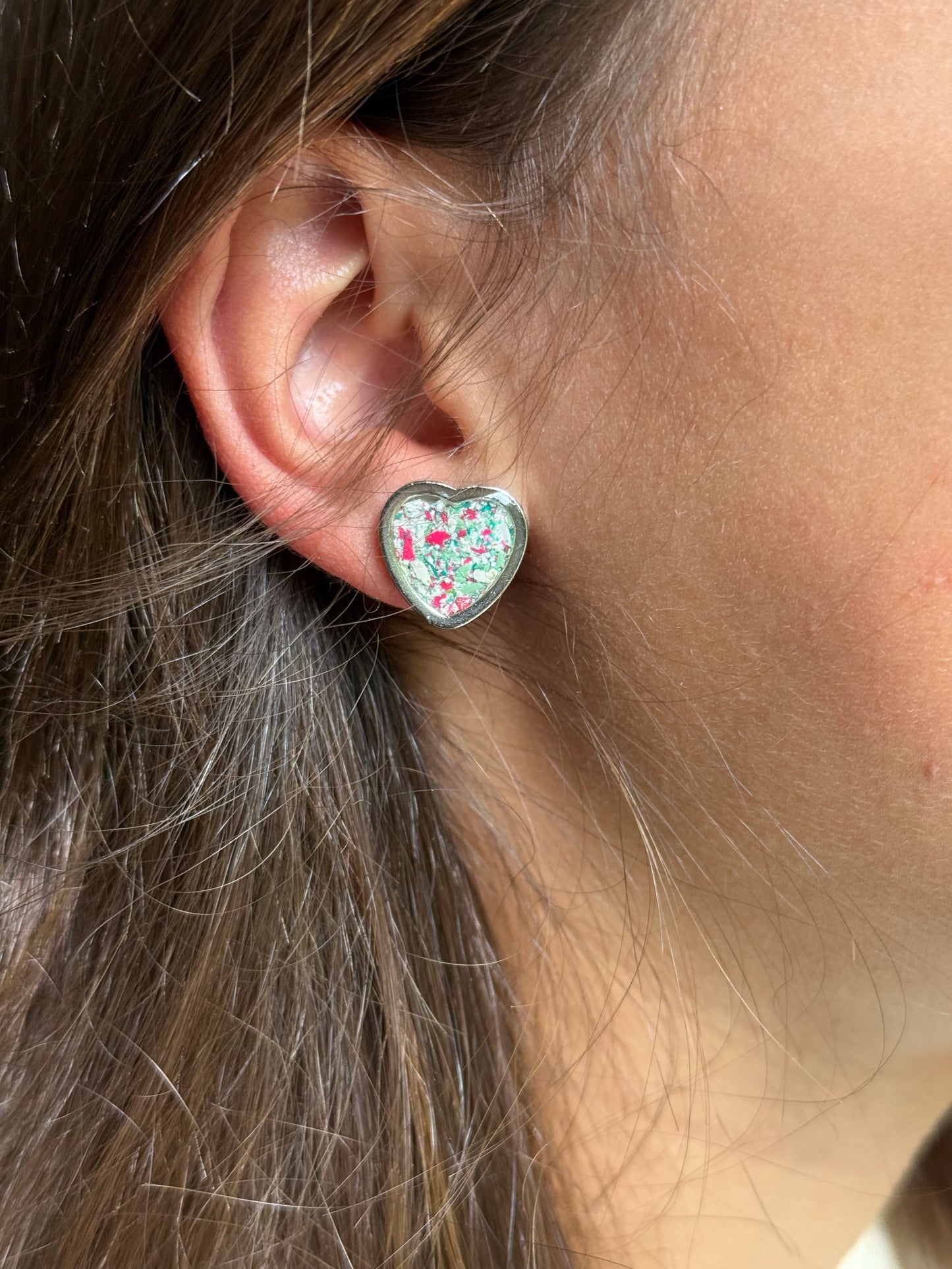 Pendientes de corazón de Zerina