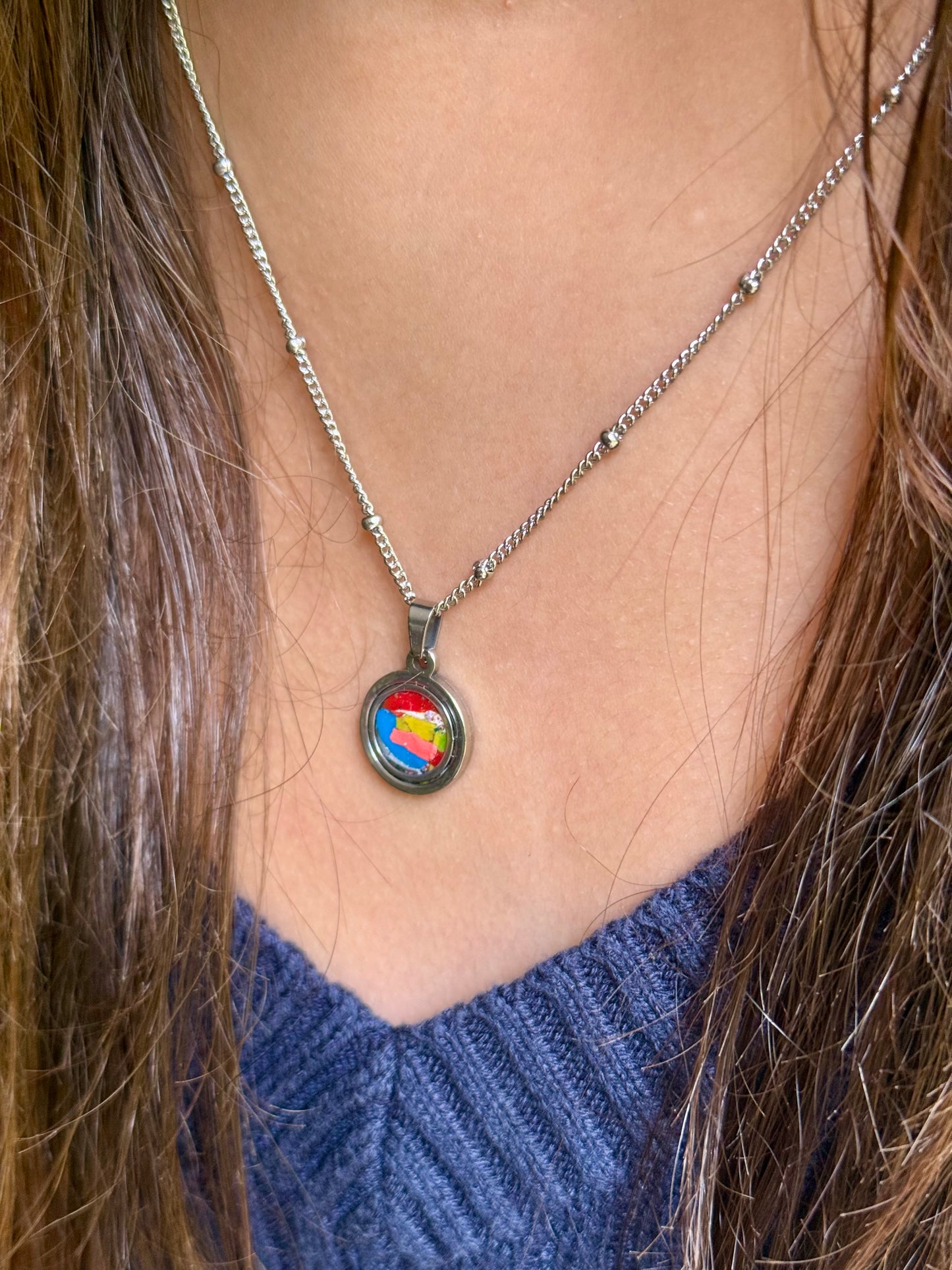 Mosaic Round Pendant