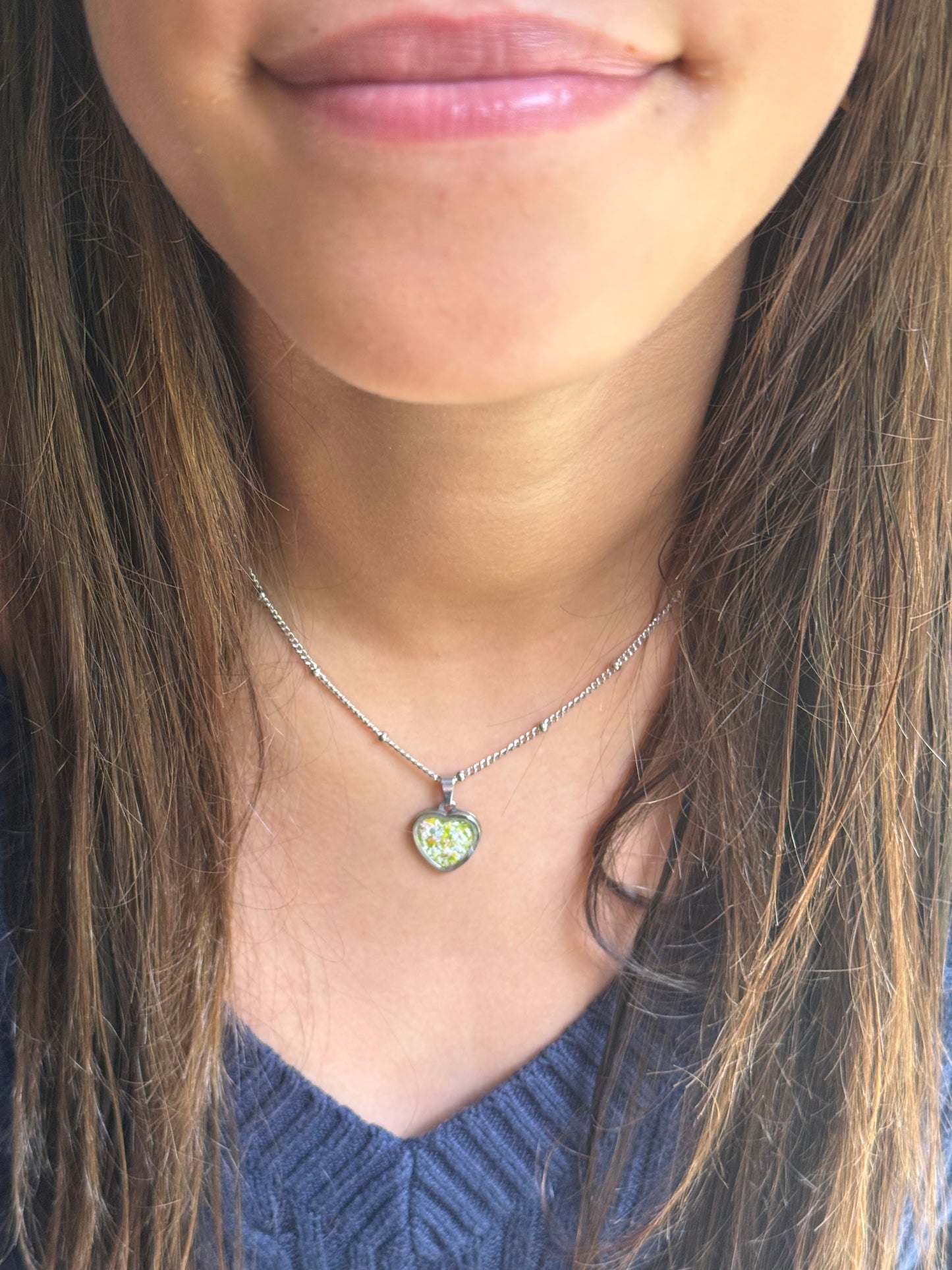 Velvet Ivy Heart Necklace