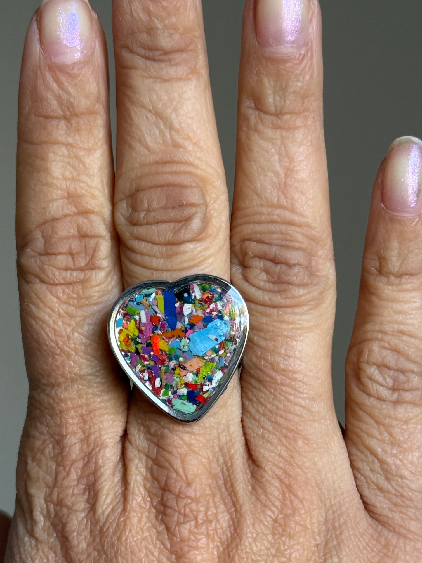 Bague Rectangulaire Multicolore