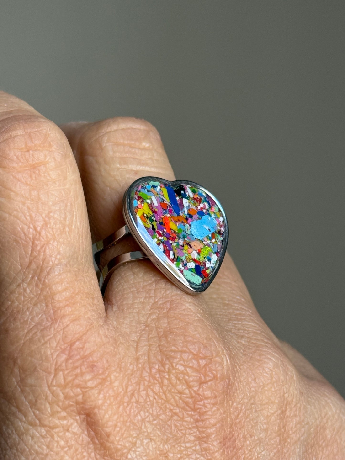 Bague Rectangulaire Multicolore