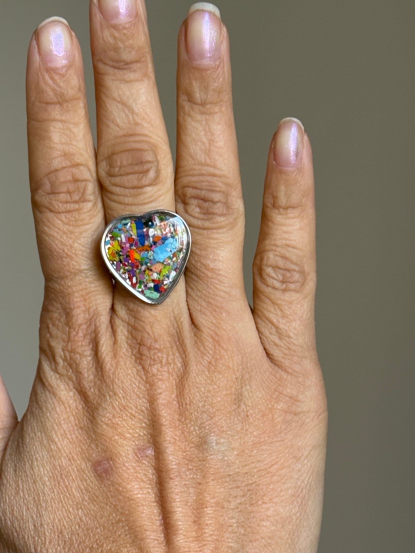 Bague Rectangulaire Multicolore