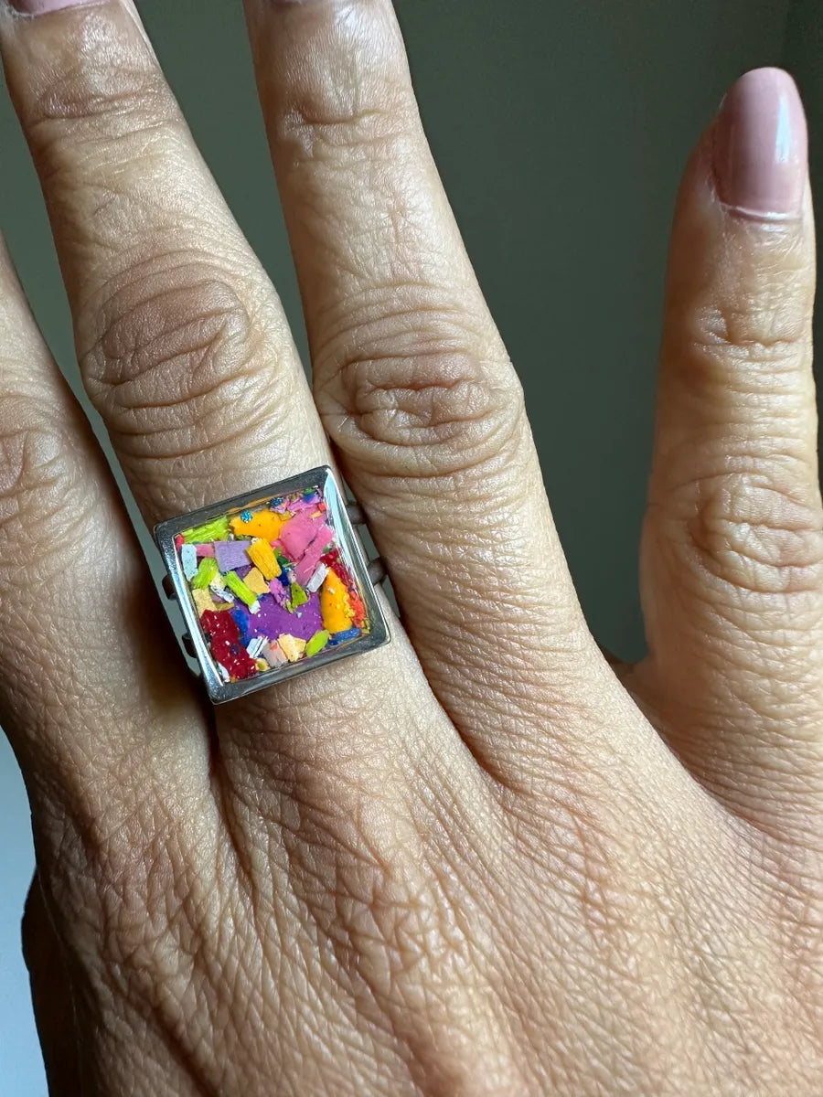Multicolored Square Ring