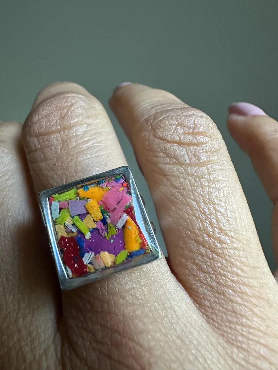 Multicolored Square Ring