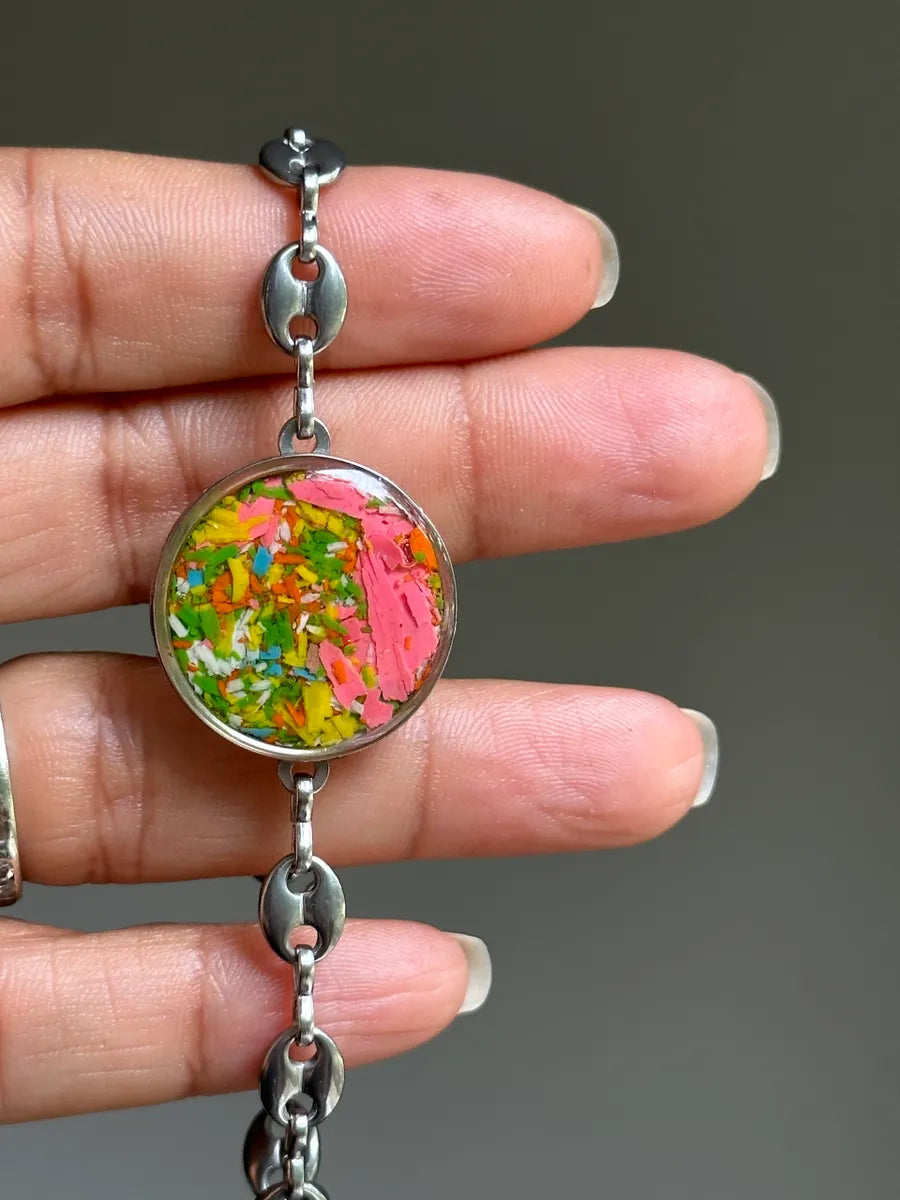 stainless steel bracelet with crayon by crayonfetti