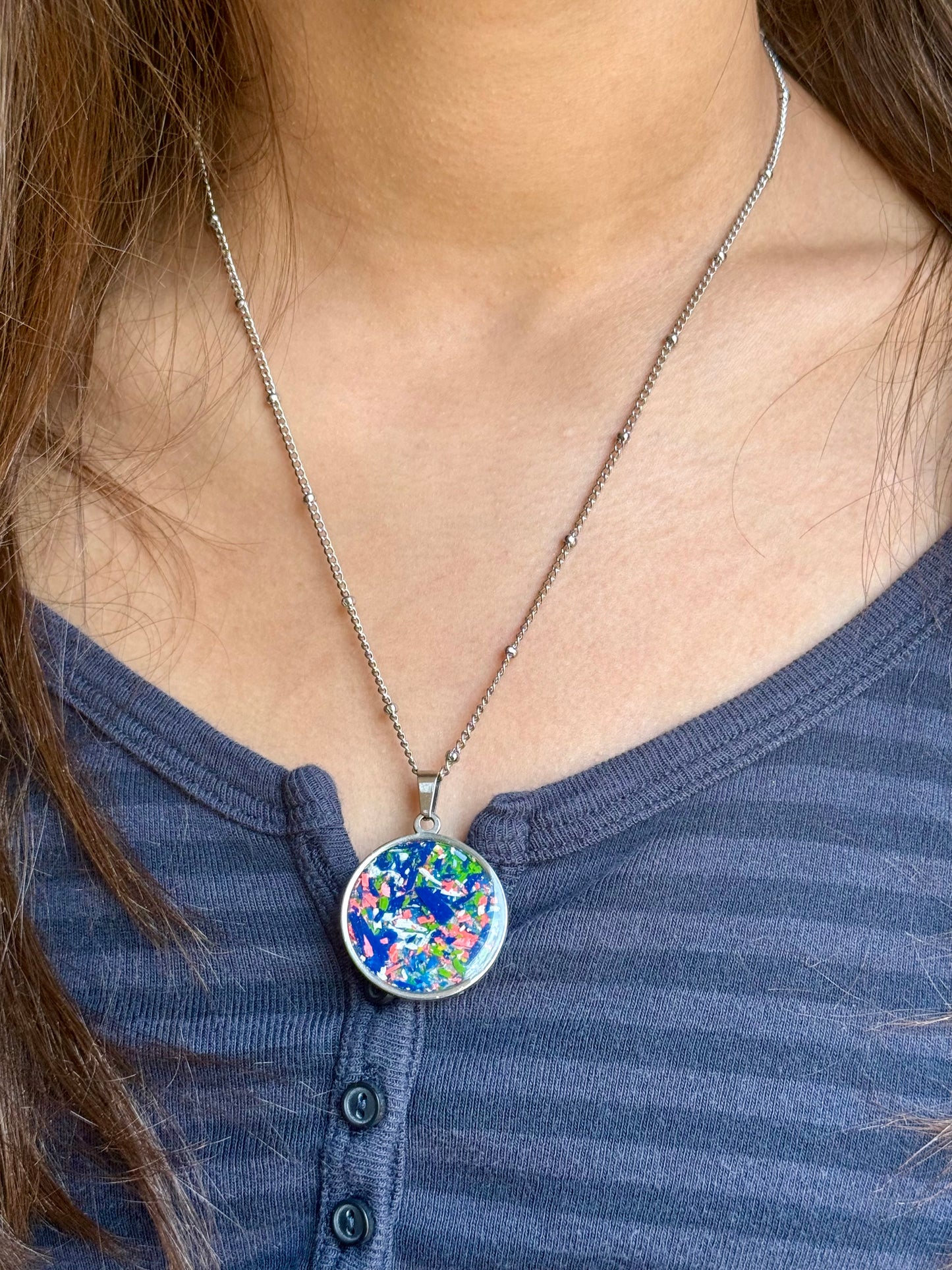 Bold Orbis Necklace (Brilliant Blues)