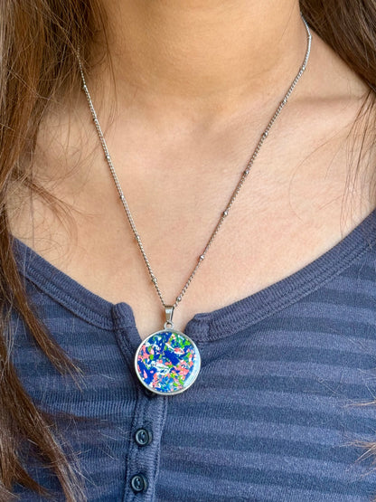 Bold Orbis Necklace (Brilliant Blues)